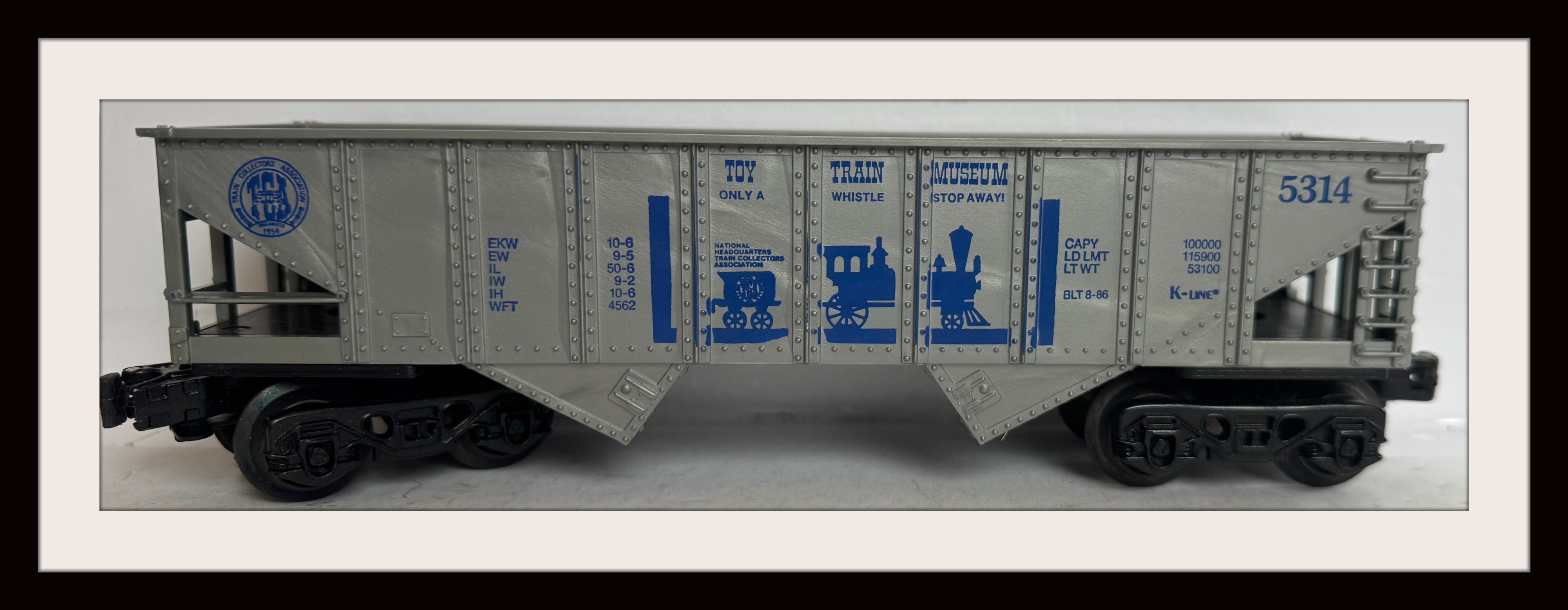 K-Line TTM Museum Hopper # 5314 New Old Stock