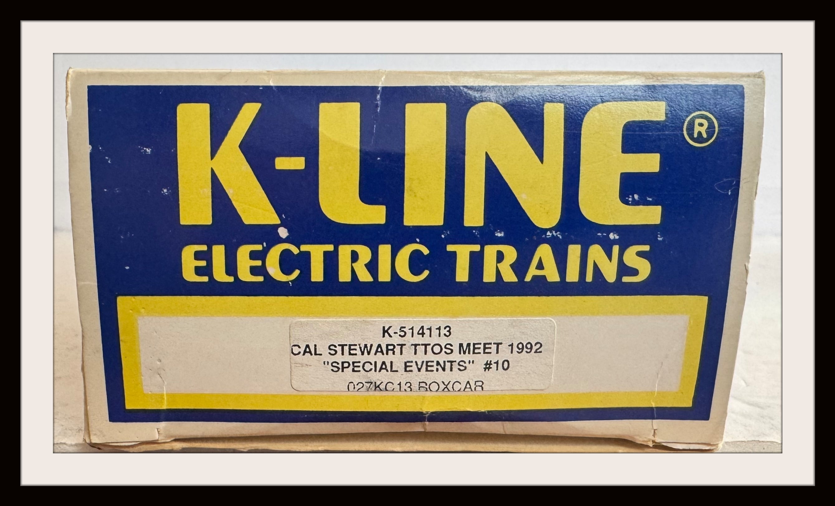 K-Line Cal Stewart Toy Train Society Show 1992 Box Car # 514113