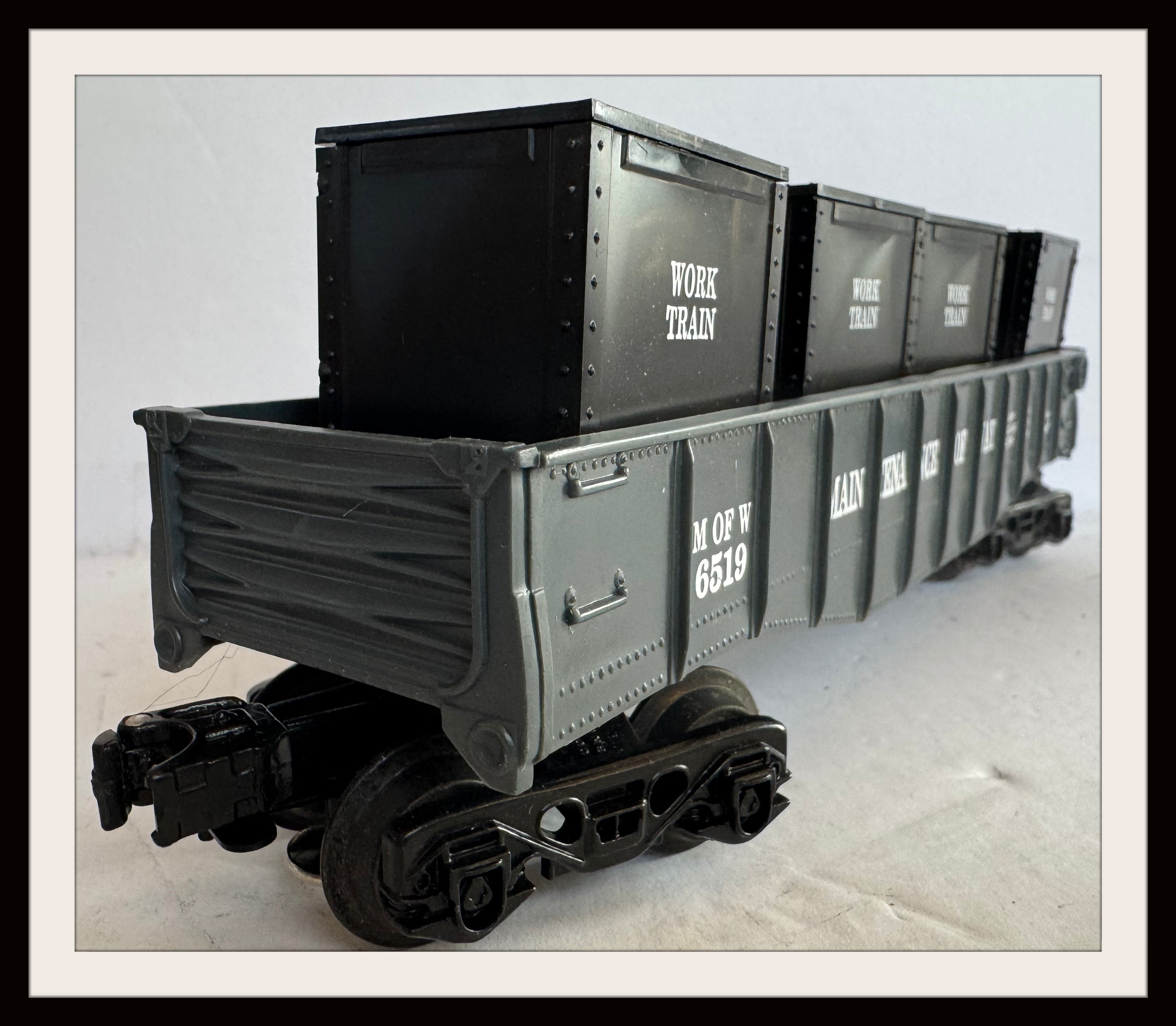 K-Line Maintenance of Way Gondola # 6519 Like New