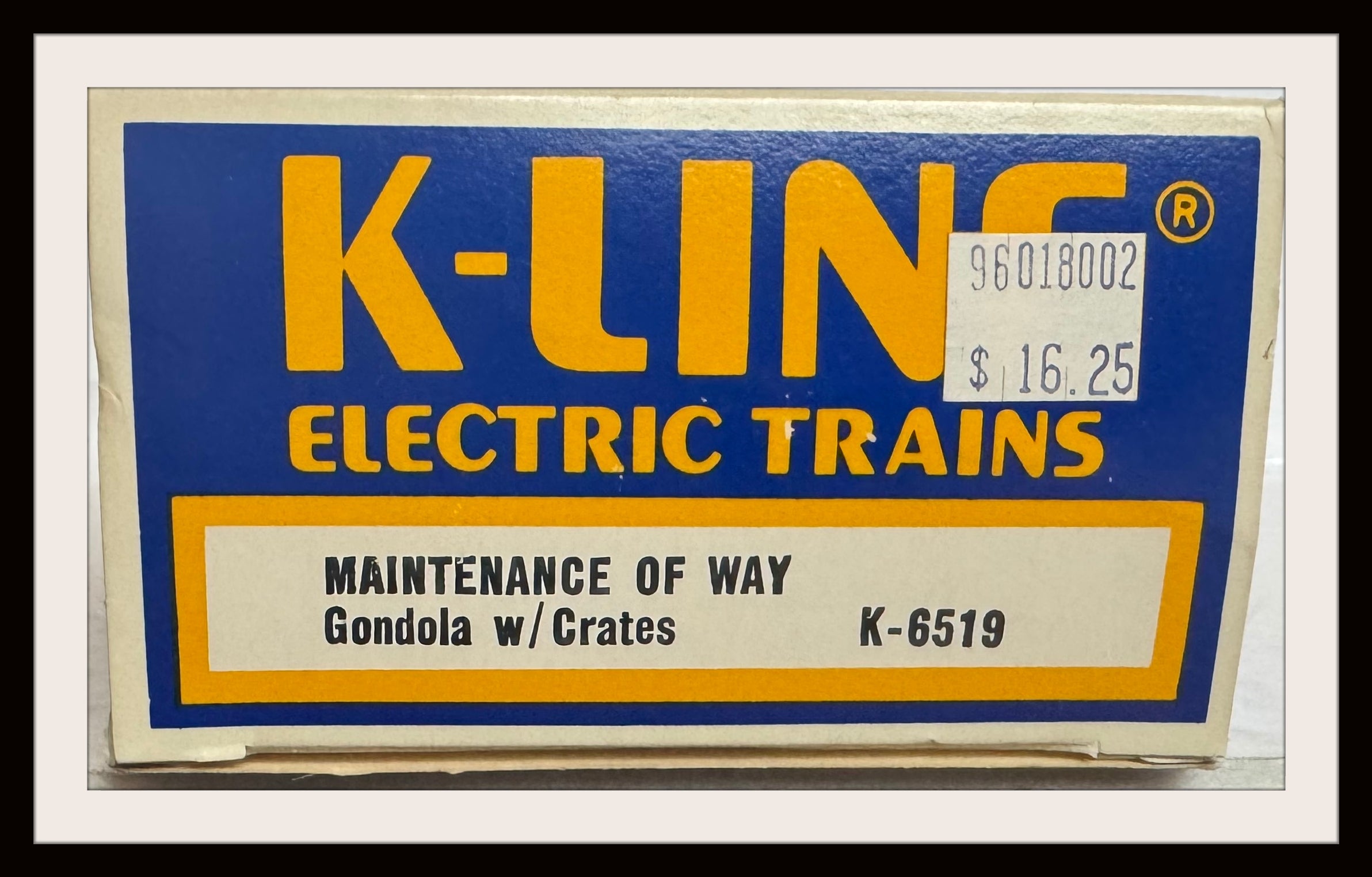 K-Line Maintenance of Way Gondola # 6519 Like New