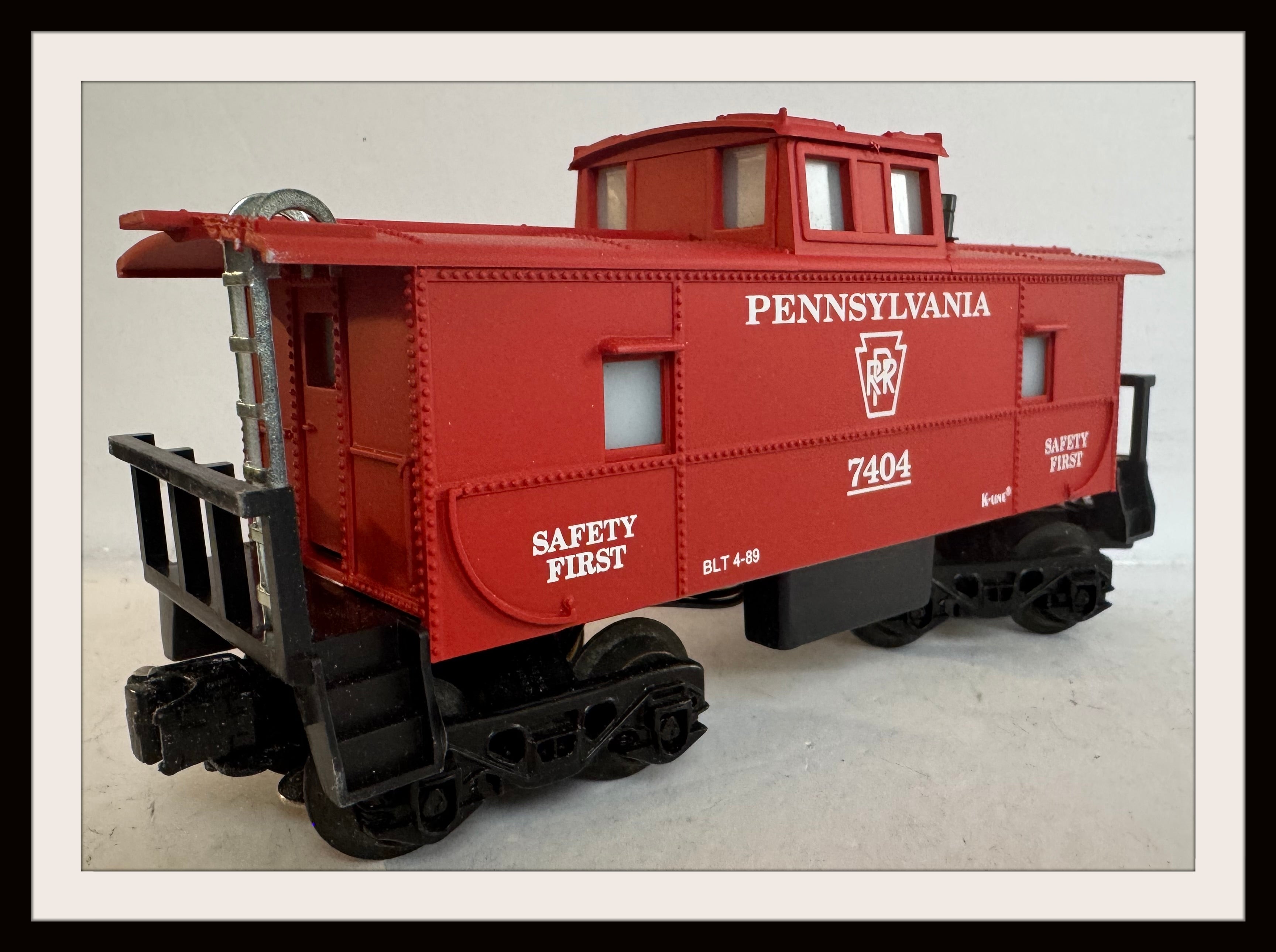K-Line PRR Illuminated Caboose # 7404