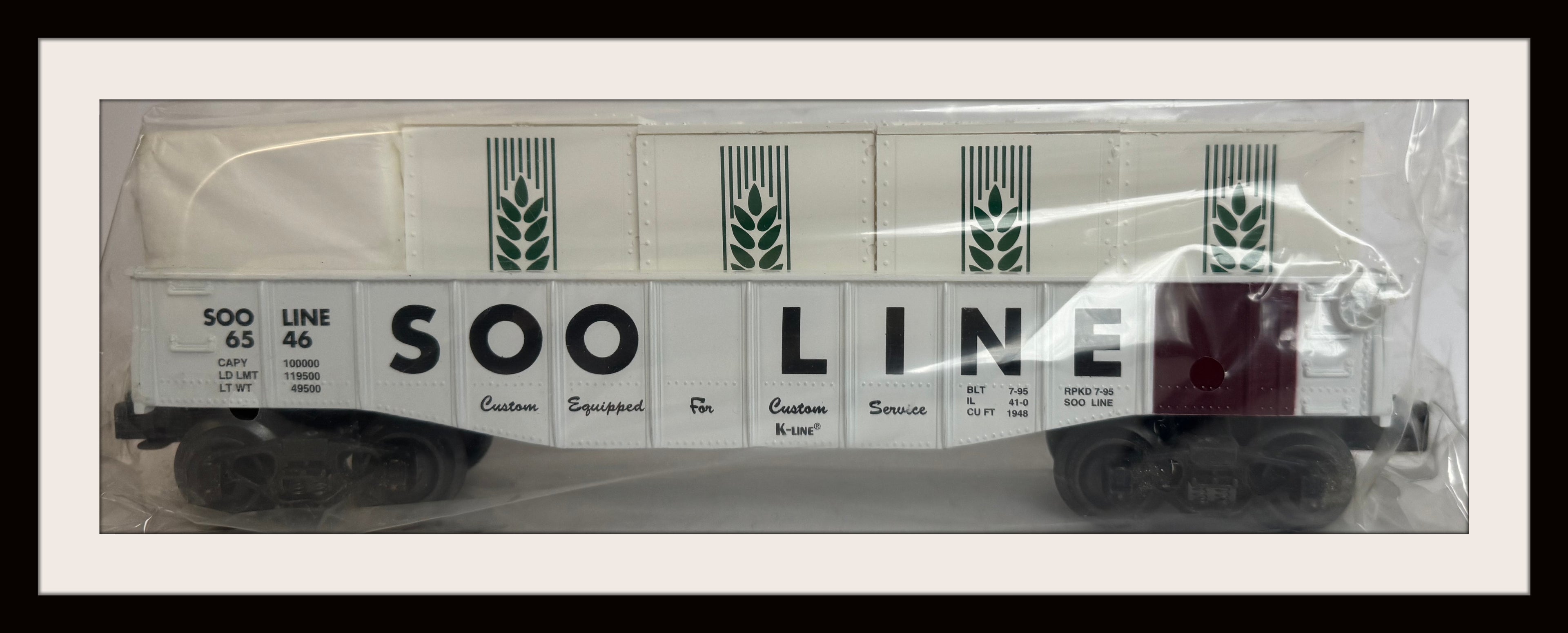 K-Line Soo Line Gondola # 6546 New Old Stock
