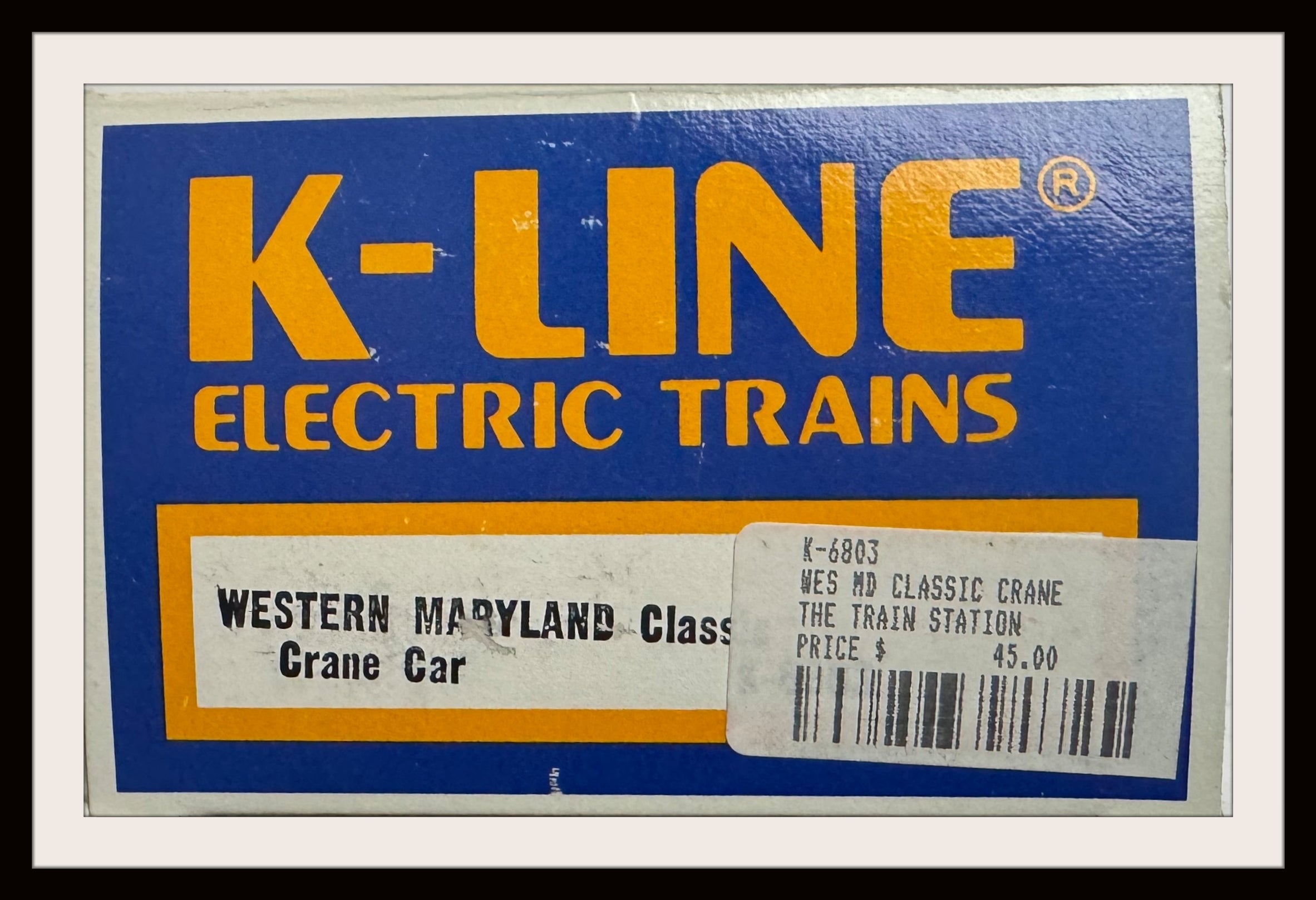K-Line Western Maryland Crane # 6803 New Old Stock