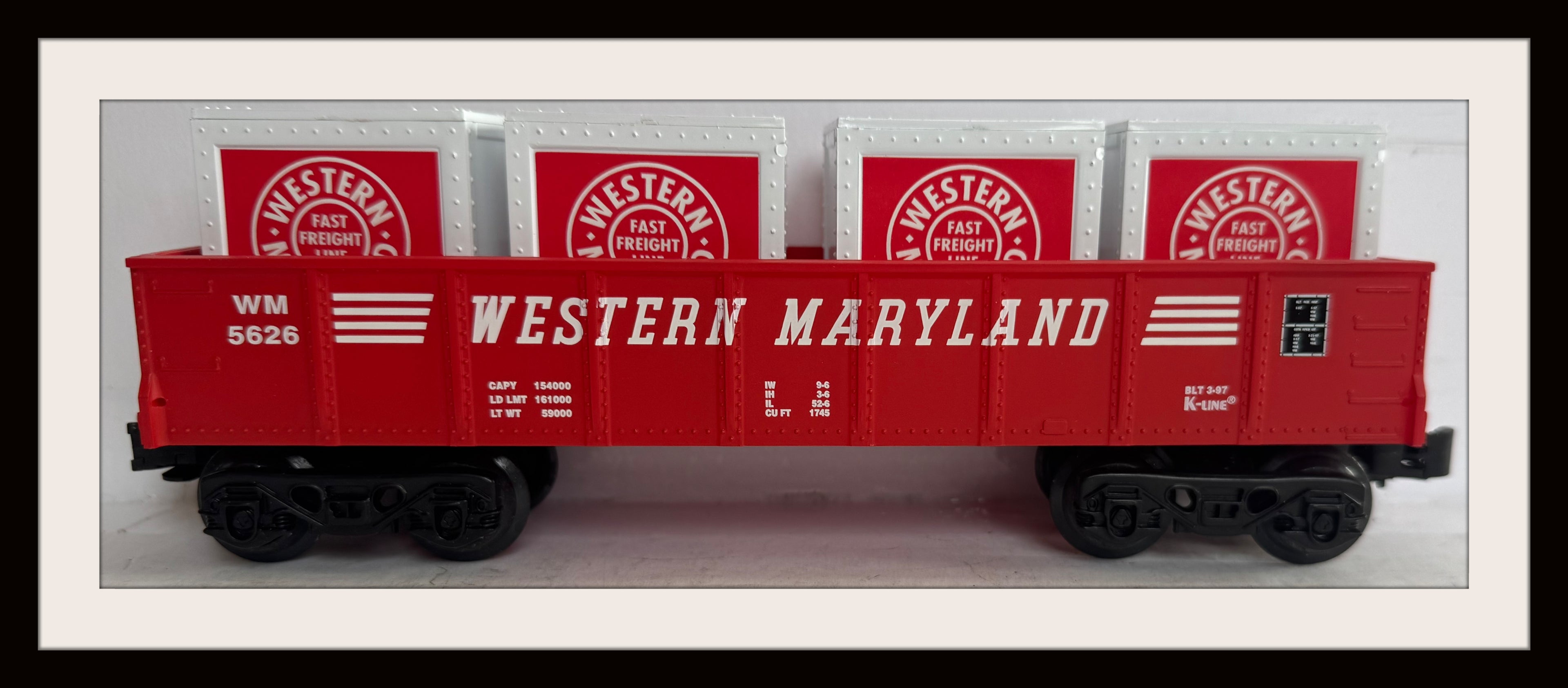 K-Line Western Maryland Gondola # 5626