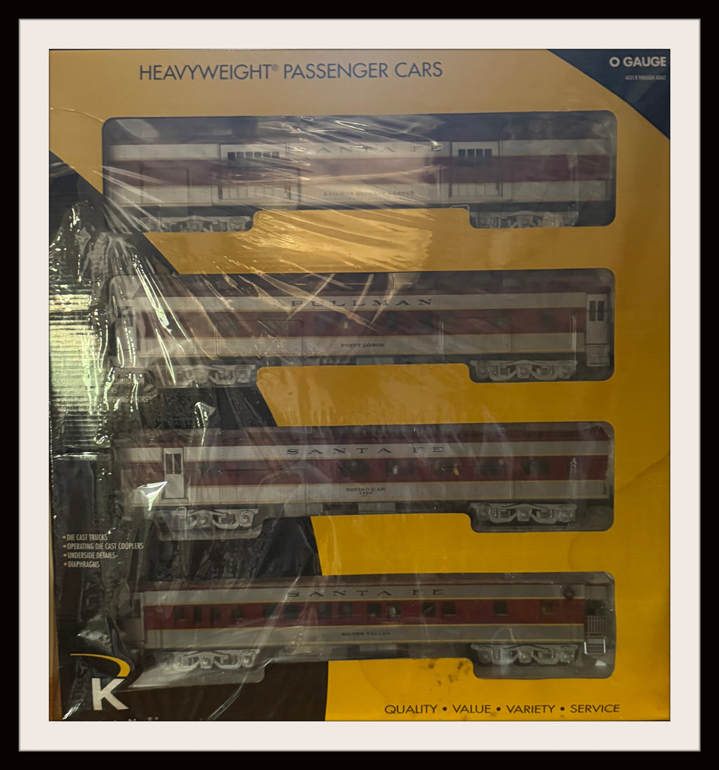 K Line Santa Fe 4 Passenger  Car Set