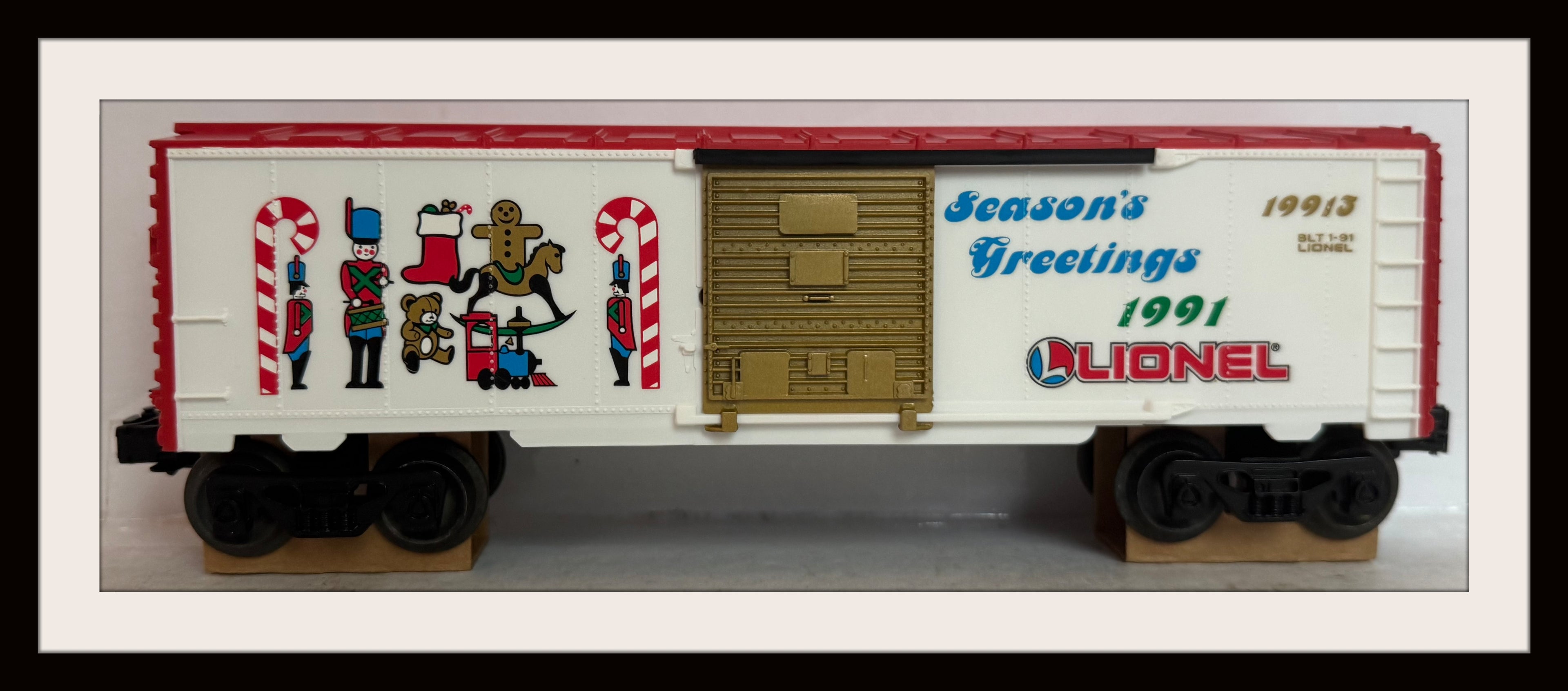 Lionel 1991 O Gauge Christmas Boxcar # 6-19913
