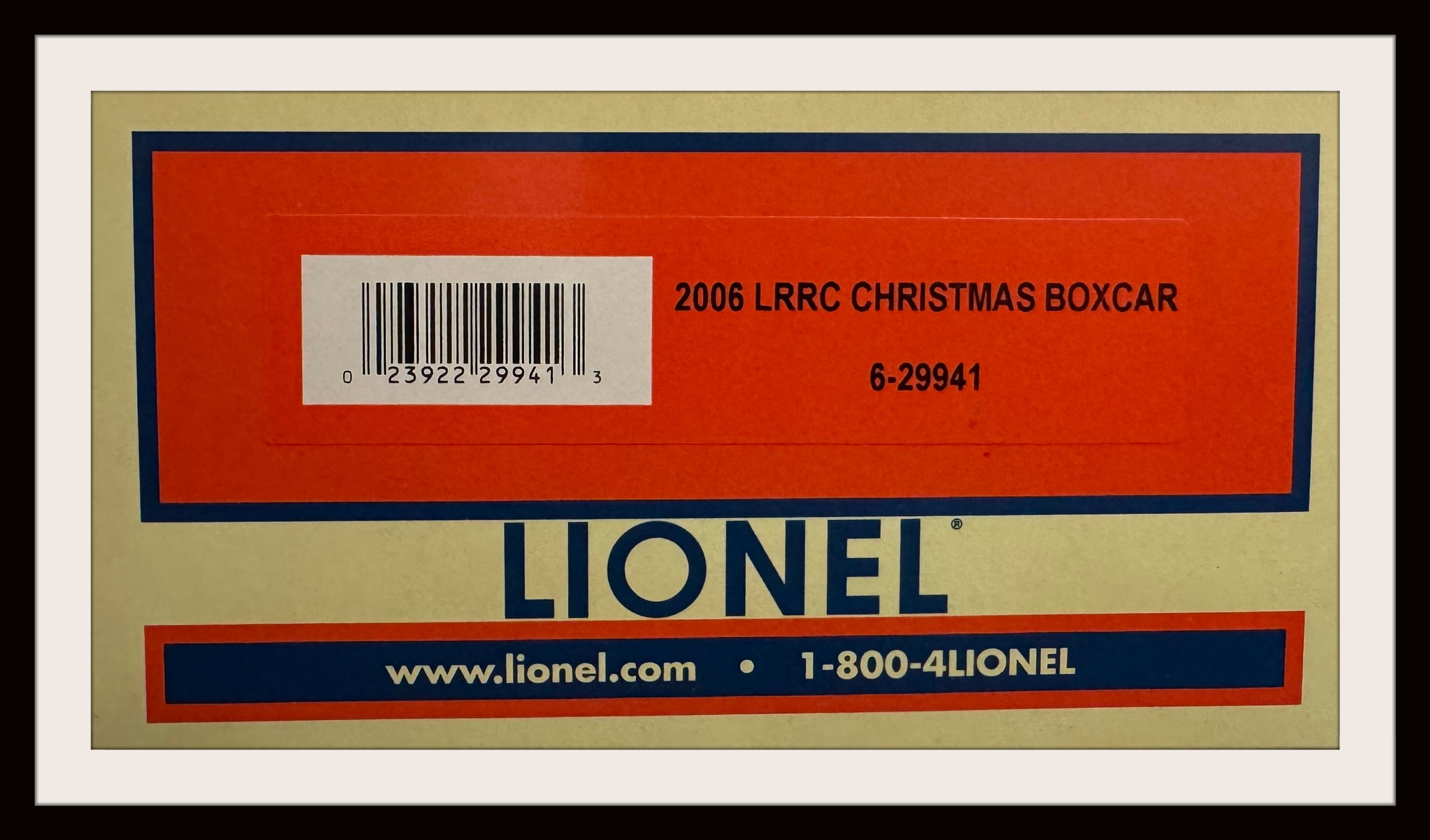 Lionel 2006 LRRC Christmas Box Car # 6-29941 New Old Stock