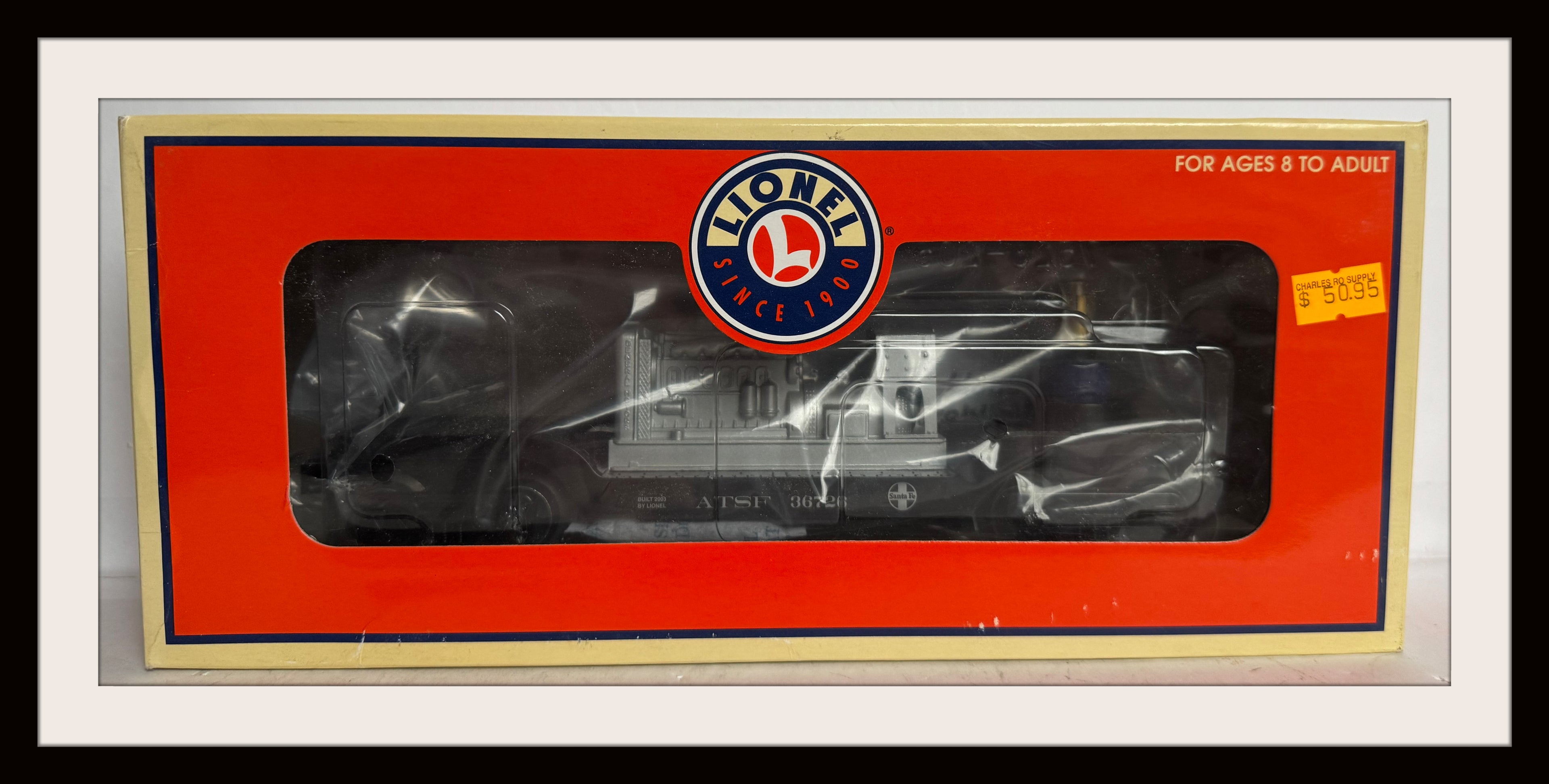 Lionel ATSF Transformer and Search Light Car # 36726