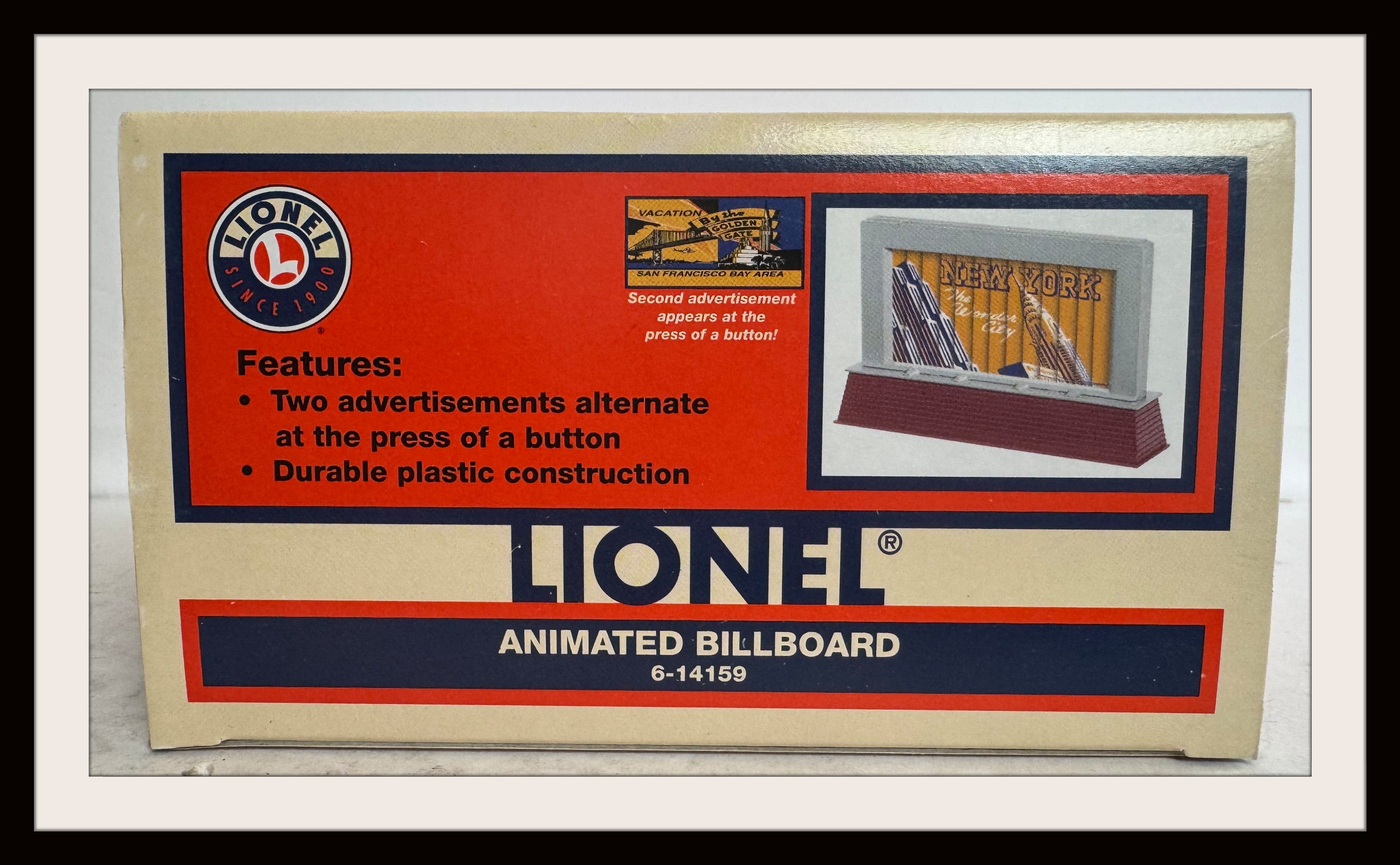 Lionel Animated Billboard # 6-14159 N.O.S.