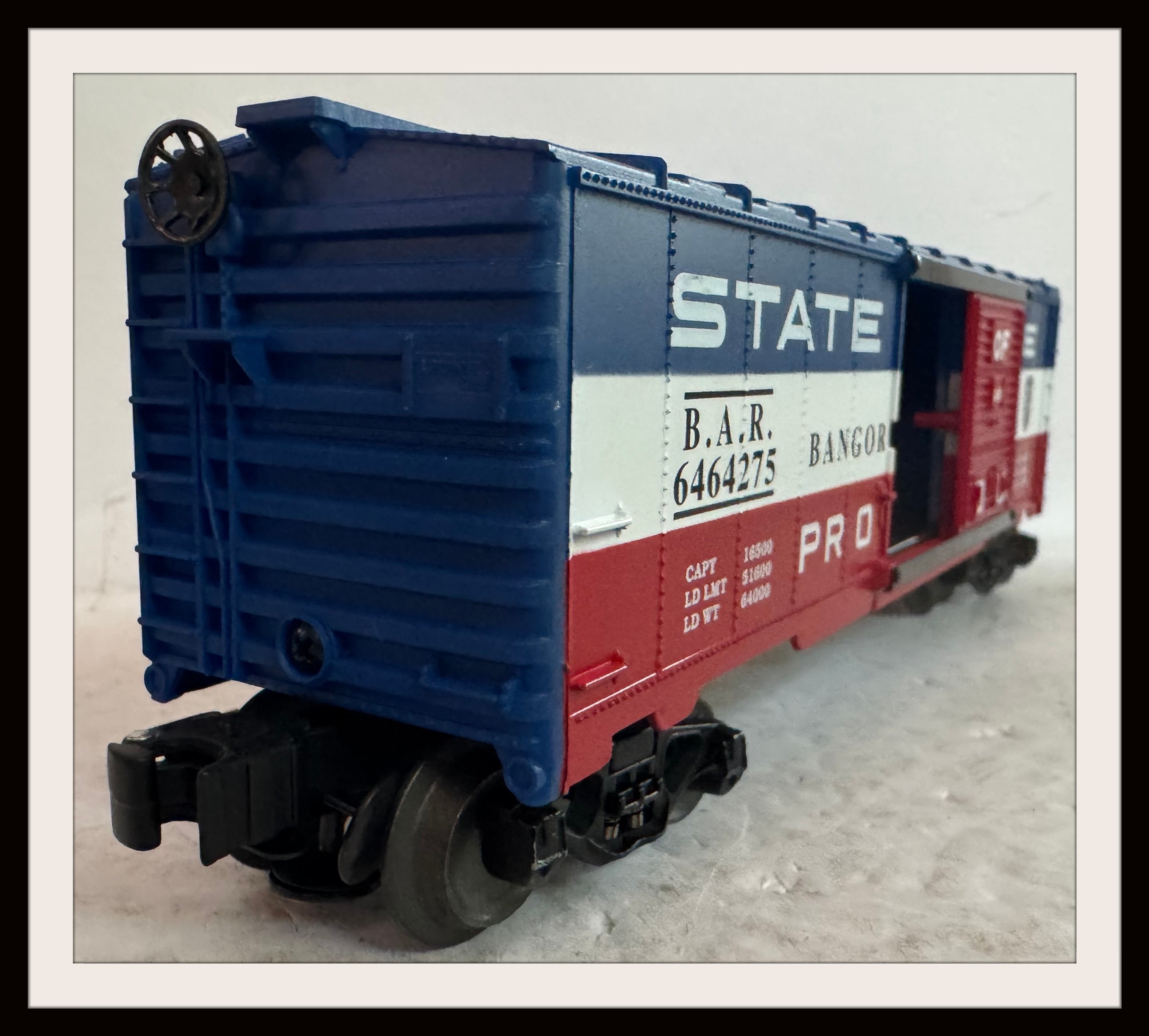 Lionel Bangor and Aroostook State of Maine Box Car # 6-19258