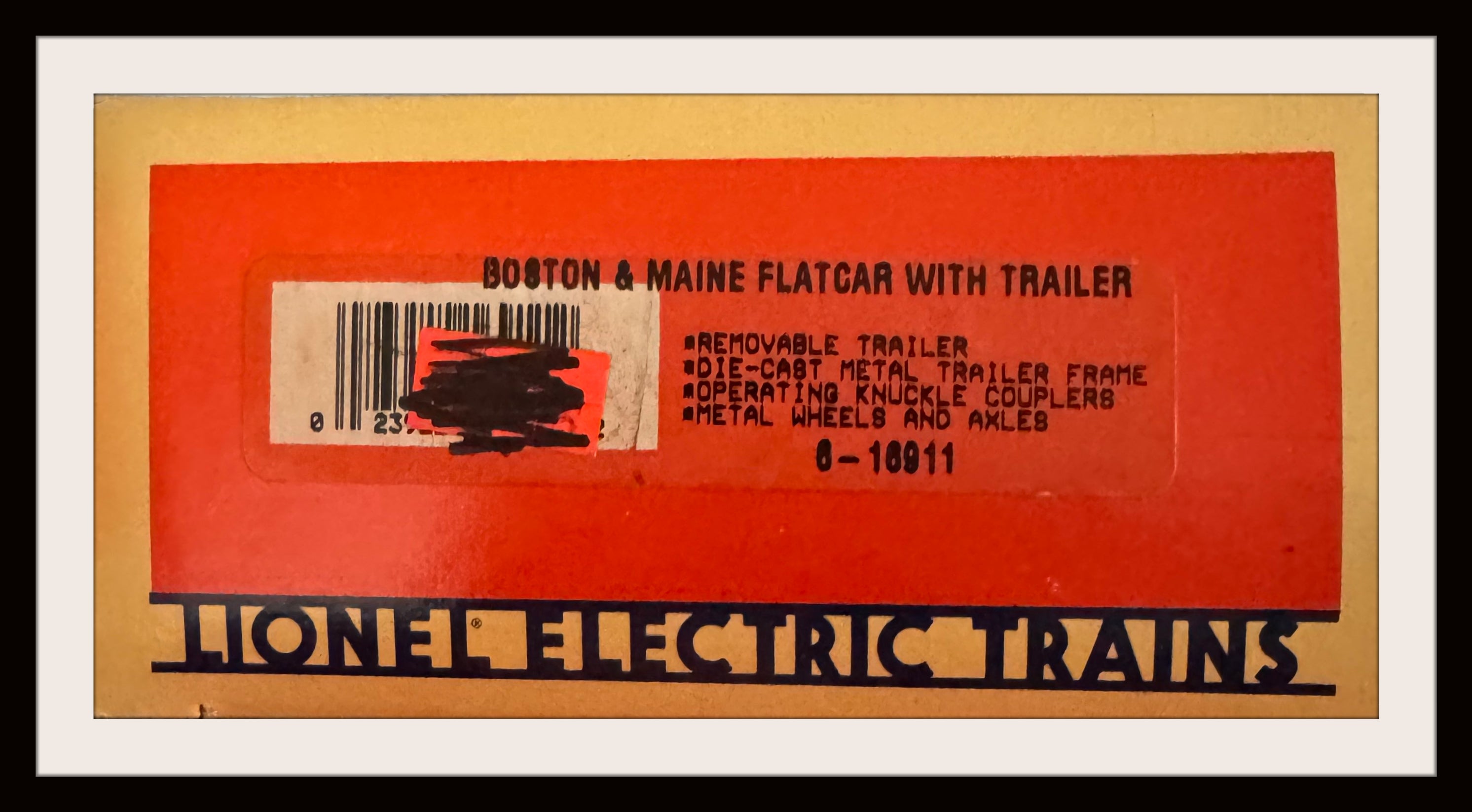 Lionel Boston & Maine Flatcar with Trailer # 6-18911