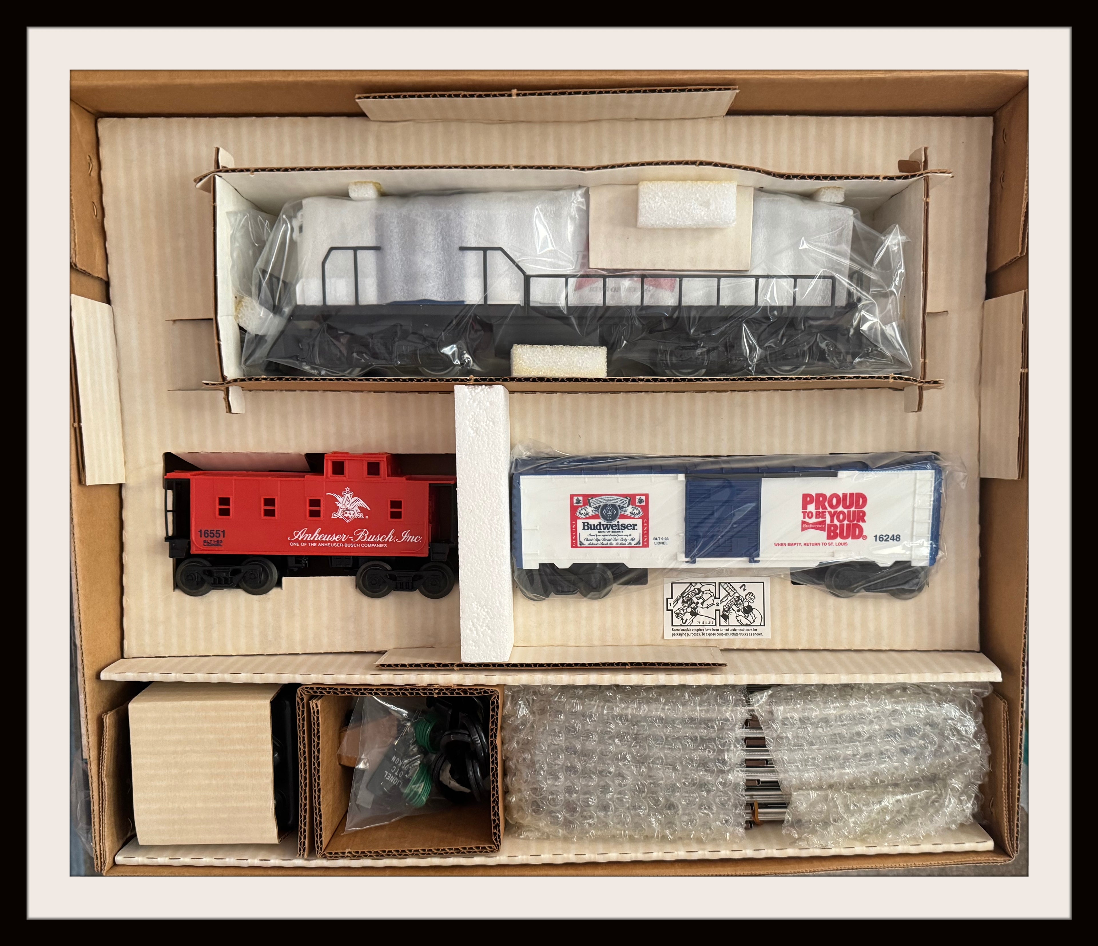 Lionel Budweiser Train Set New Old Stock