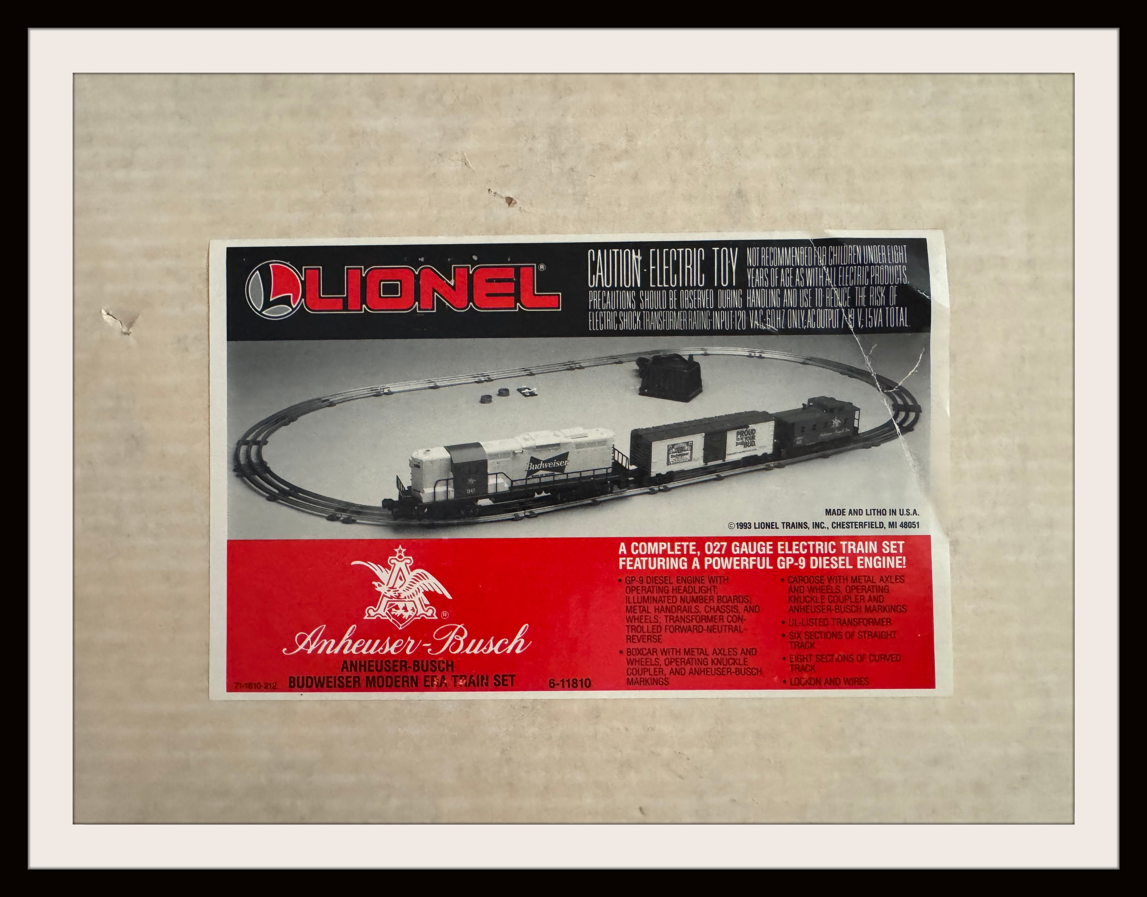 Lionel Budweiser Train Set New Old Stock