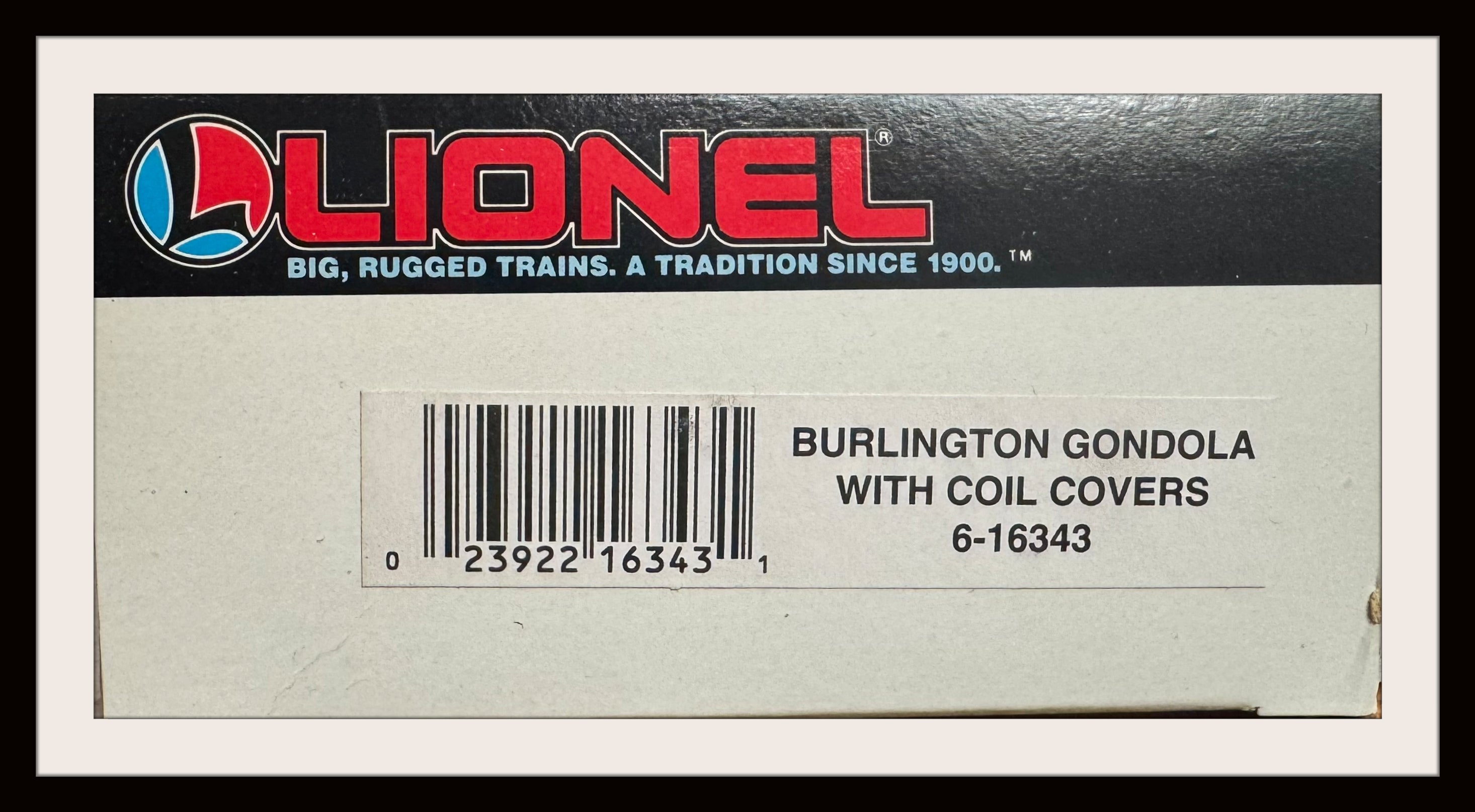 Lionel Burlington Gondola with Coil covers # 6-16343