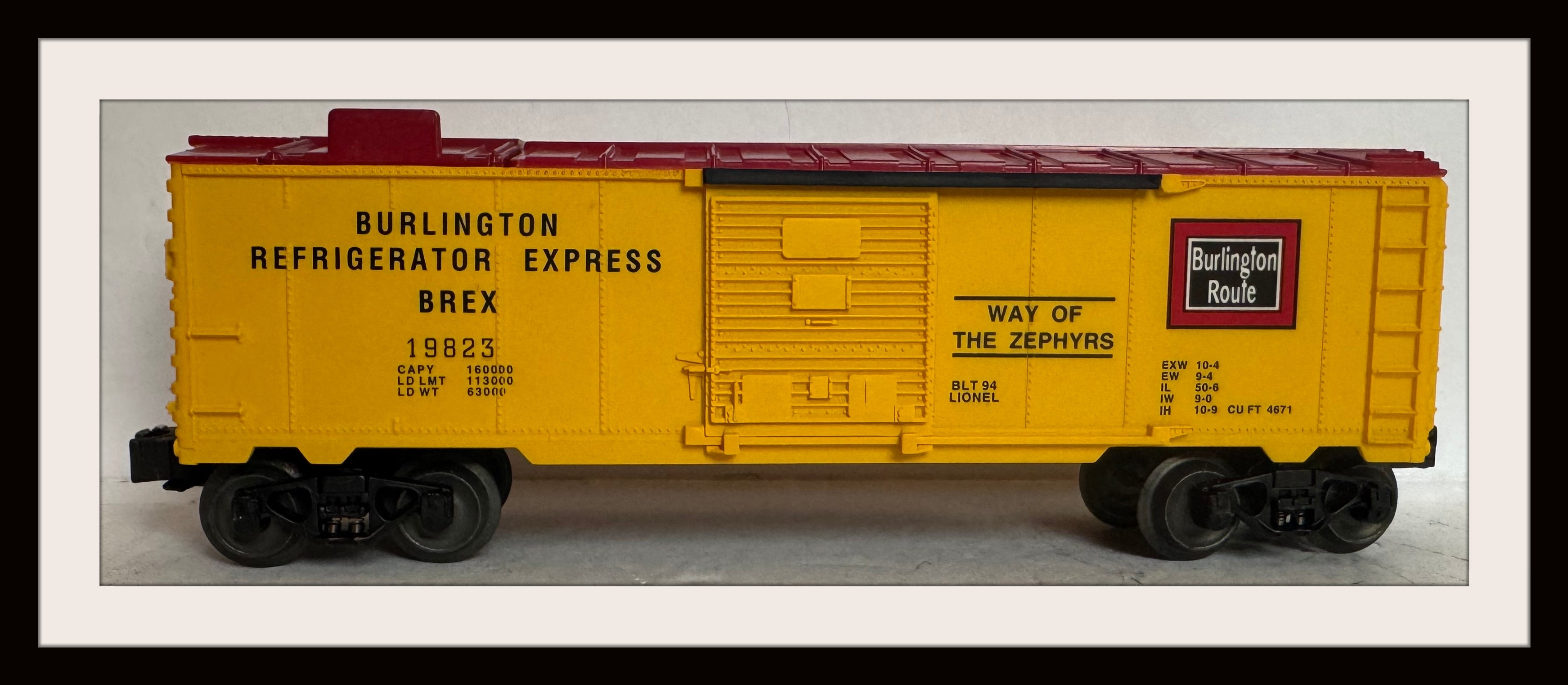 Lionel Burlington Ice Car #6-19823 New Old Stock