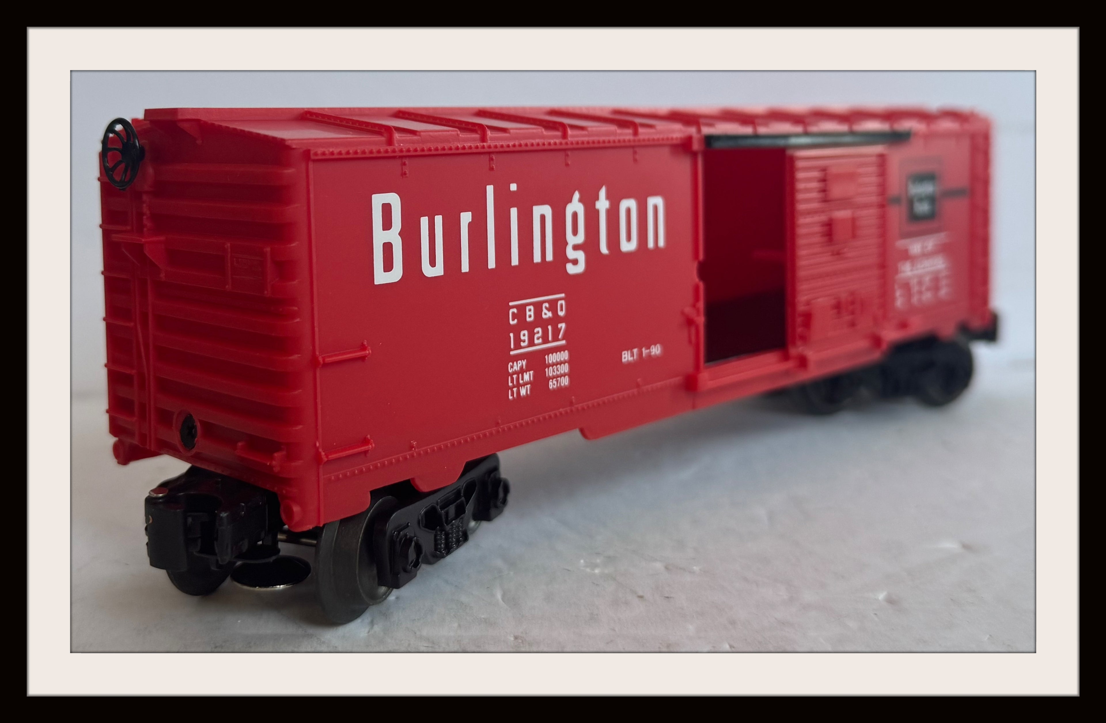 Lionel Burlington Route Box Car # 19217