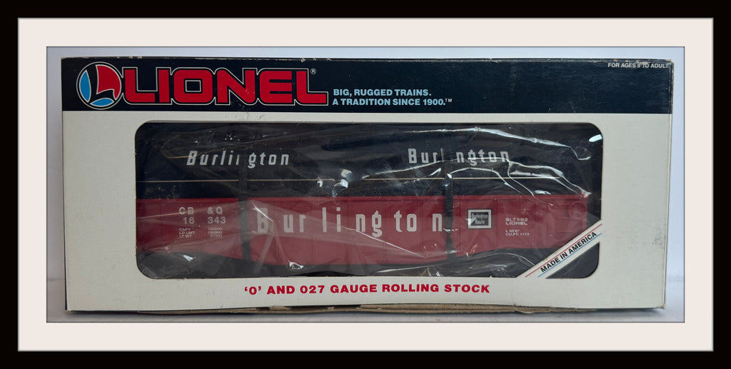 Lionel Burlington Route Gondola with Coil Covers # 16343