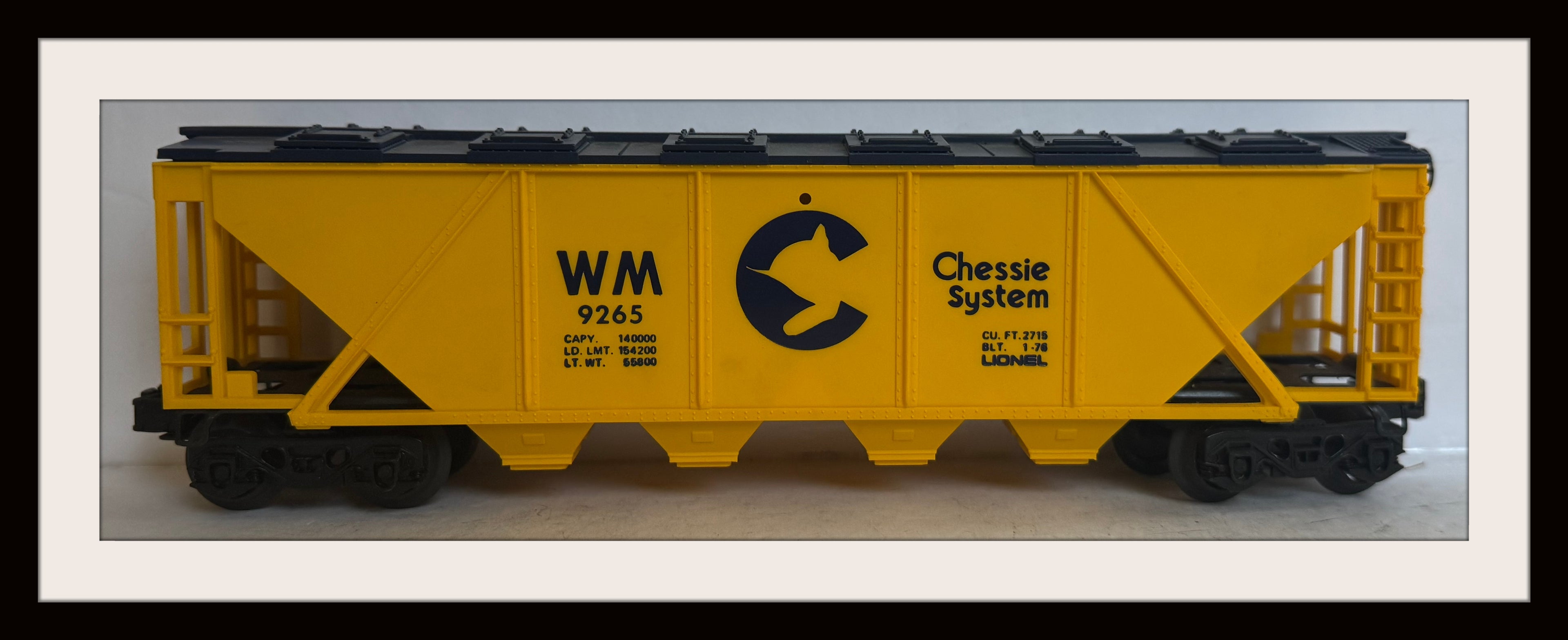 “Lionel Chessie System Western Maryland Covered Hopper # 9625