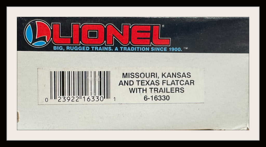 Lionel Katy Flatcar with Trailers # 6 -16330ank and Pump #6-18390 (Copy)