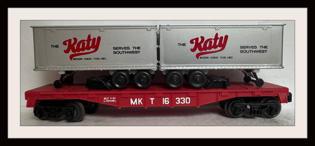 Lionel Katy Flatcar with Trailers # 6 -16330ank and Pump #6-18390 (Copy)