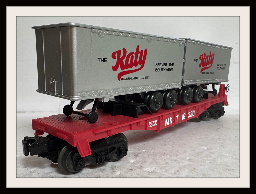 Lionel Katy Flatcar with Trailers # 6 -16330ank and Pump #6-18390 (Copy)
