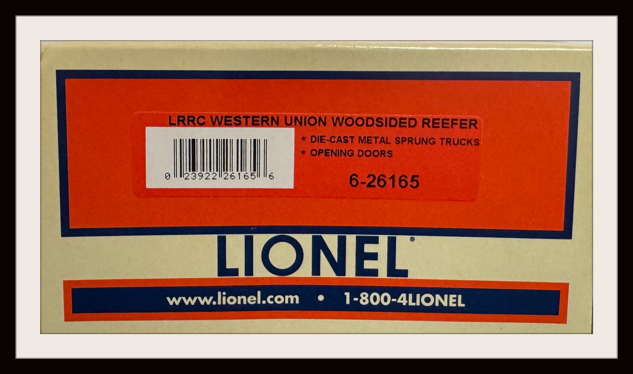 Lionel LRRC Western Union Wood Sided Reefer # 6-26165 New Old Stock