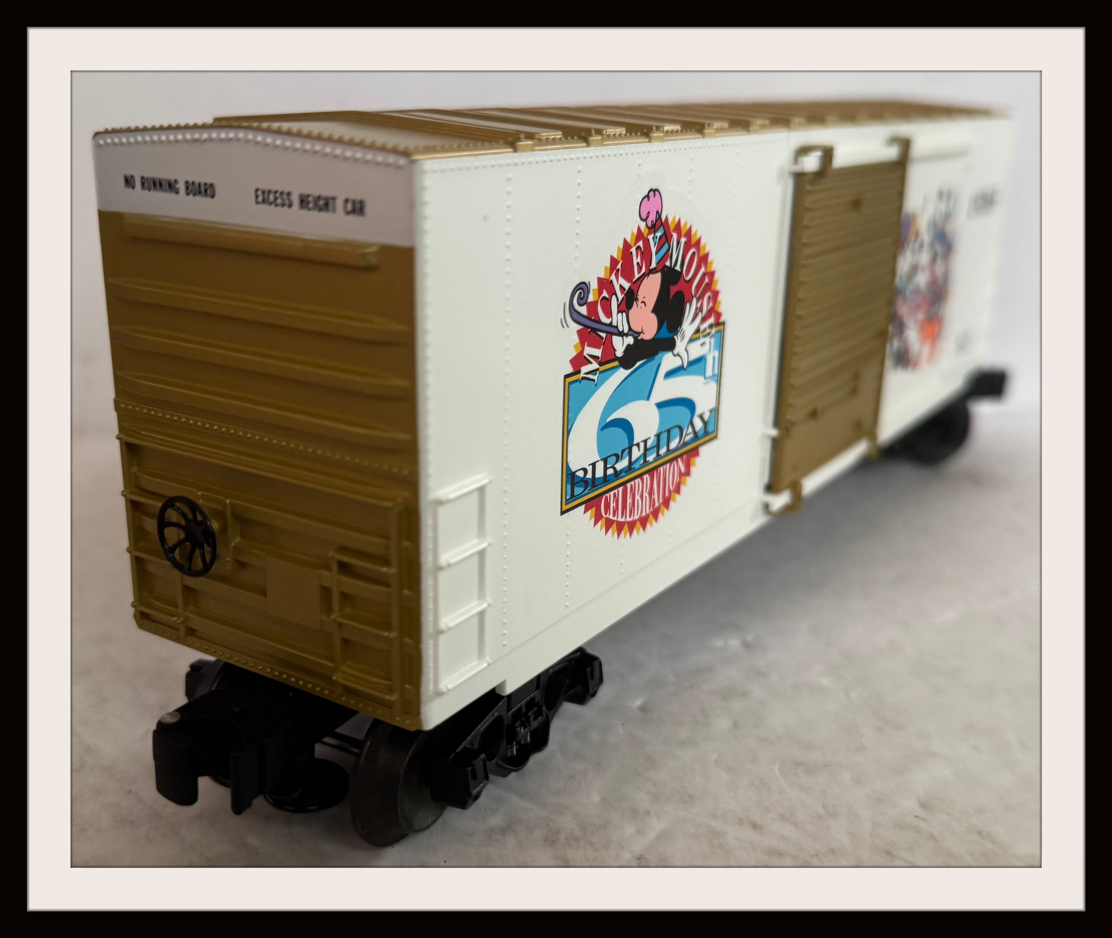 Lionel Mickey’s 65th Birthday Hi-Cube Boxcar # 6-19265