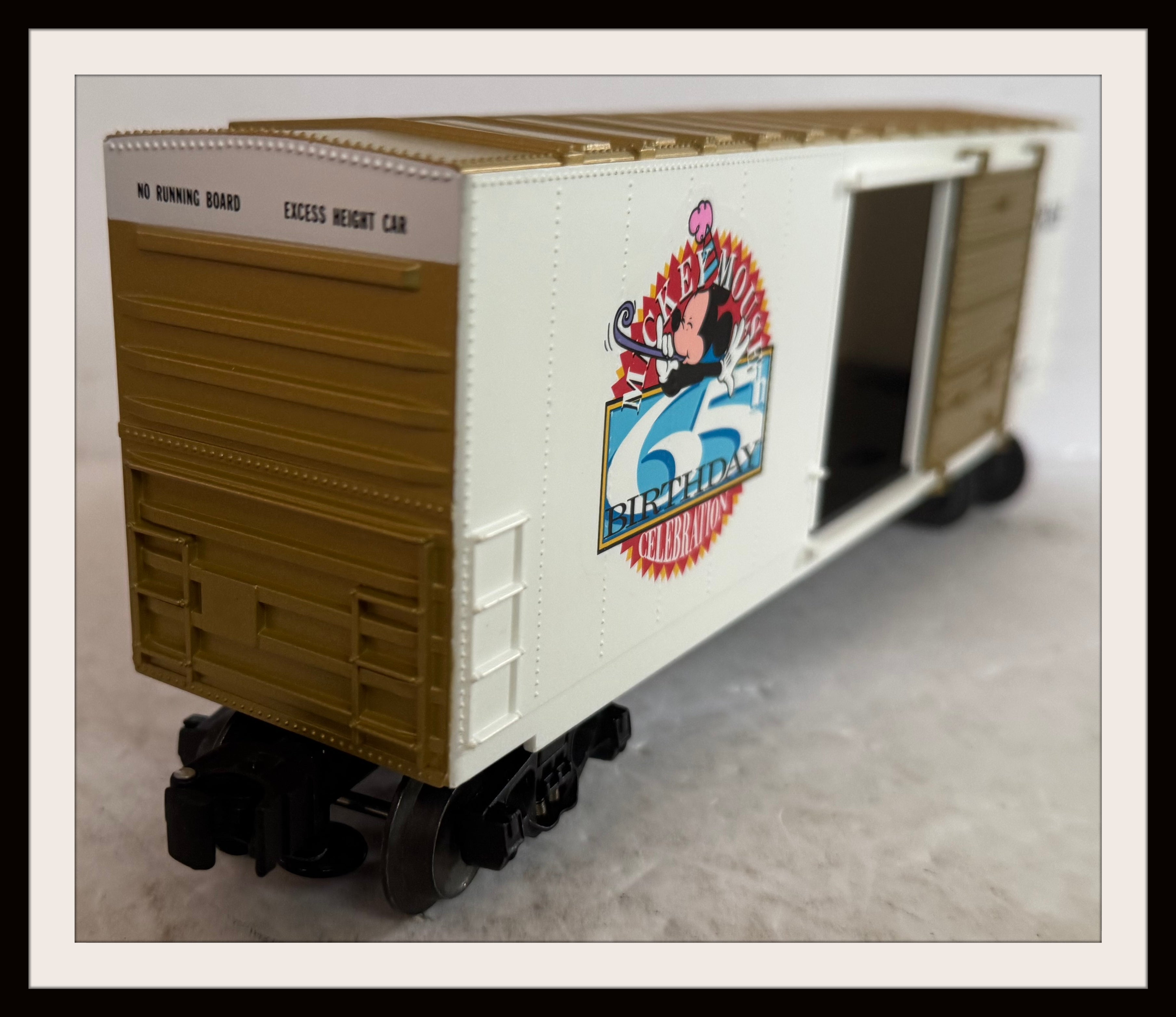 Lionel Mickey’s 65th Birthday Hi-Cube Boxcar # 6-19265