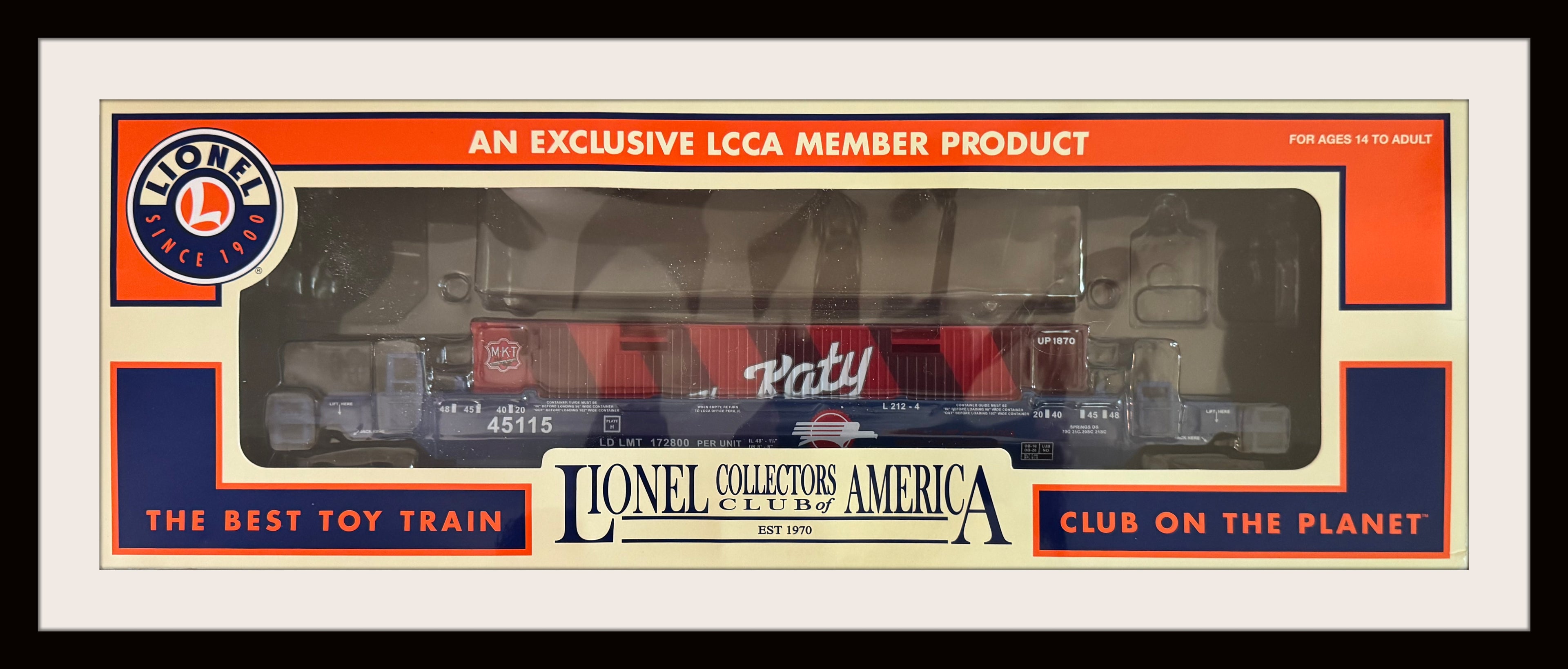 Lionel Missouri Pacific LCCA 2016 Convention Car # 6-58271 with Katy Load, New Old Stock