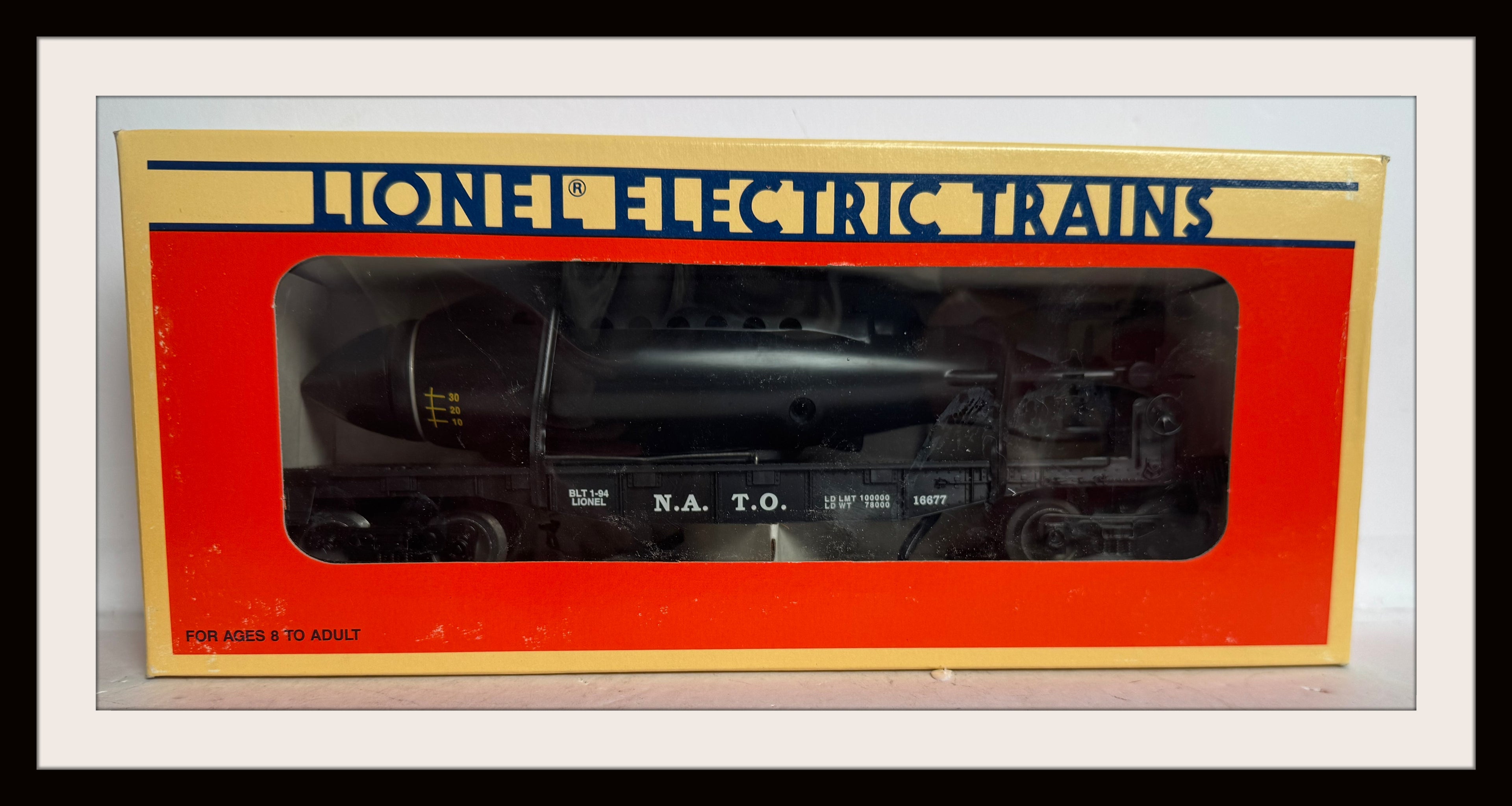 Lionel Flat Car # 16677 with Royal Navy N.A.T.O. Submarine
