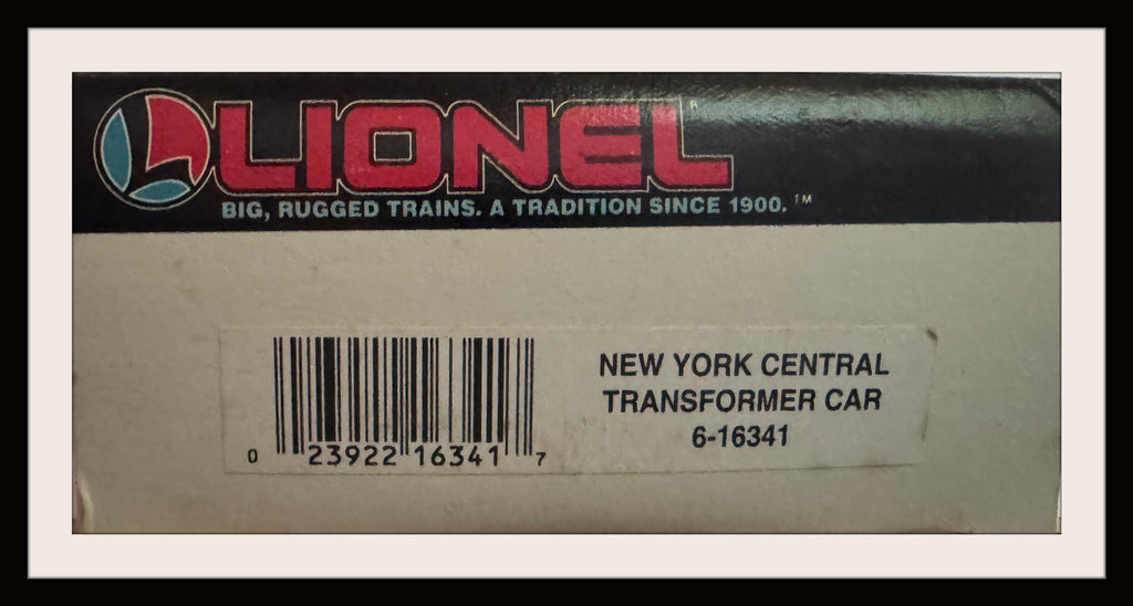 Lionel NYC Transformer Car # 6-16341
