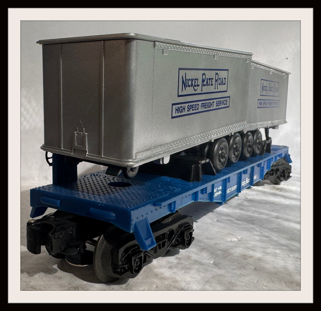 Lionel Nickel Plate Road Flat Car with Trailers # 6-16307