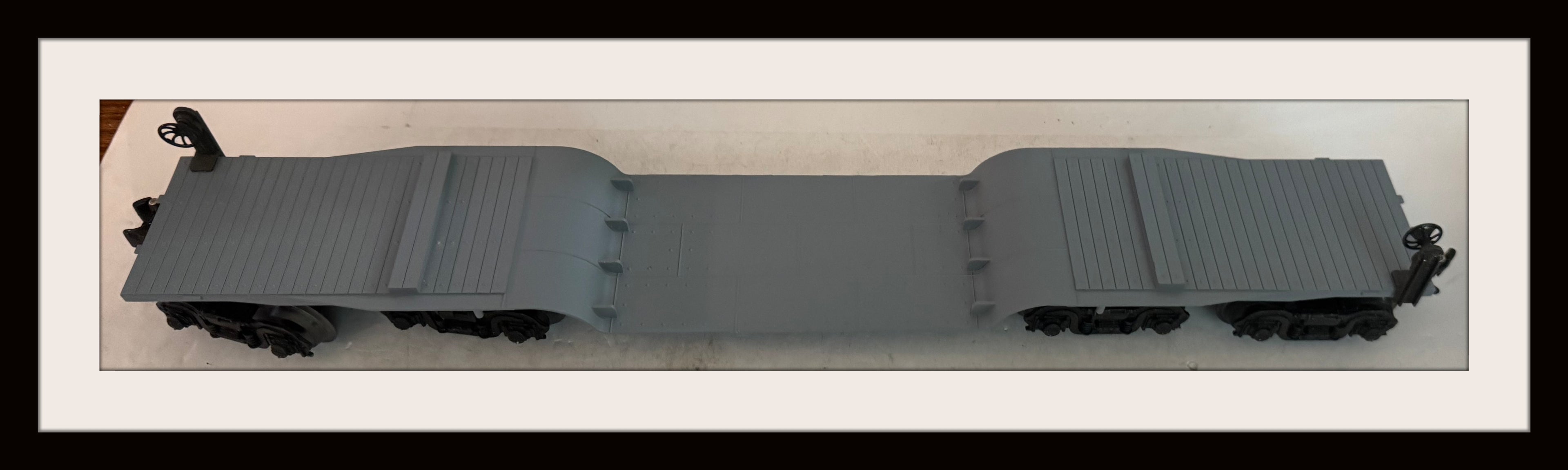 Lionel O Gauge Depressed Flat Car with Bridge Girder Load # 6-6509 Grade 7+