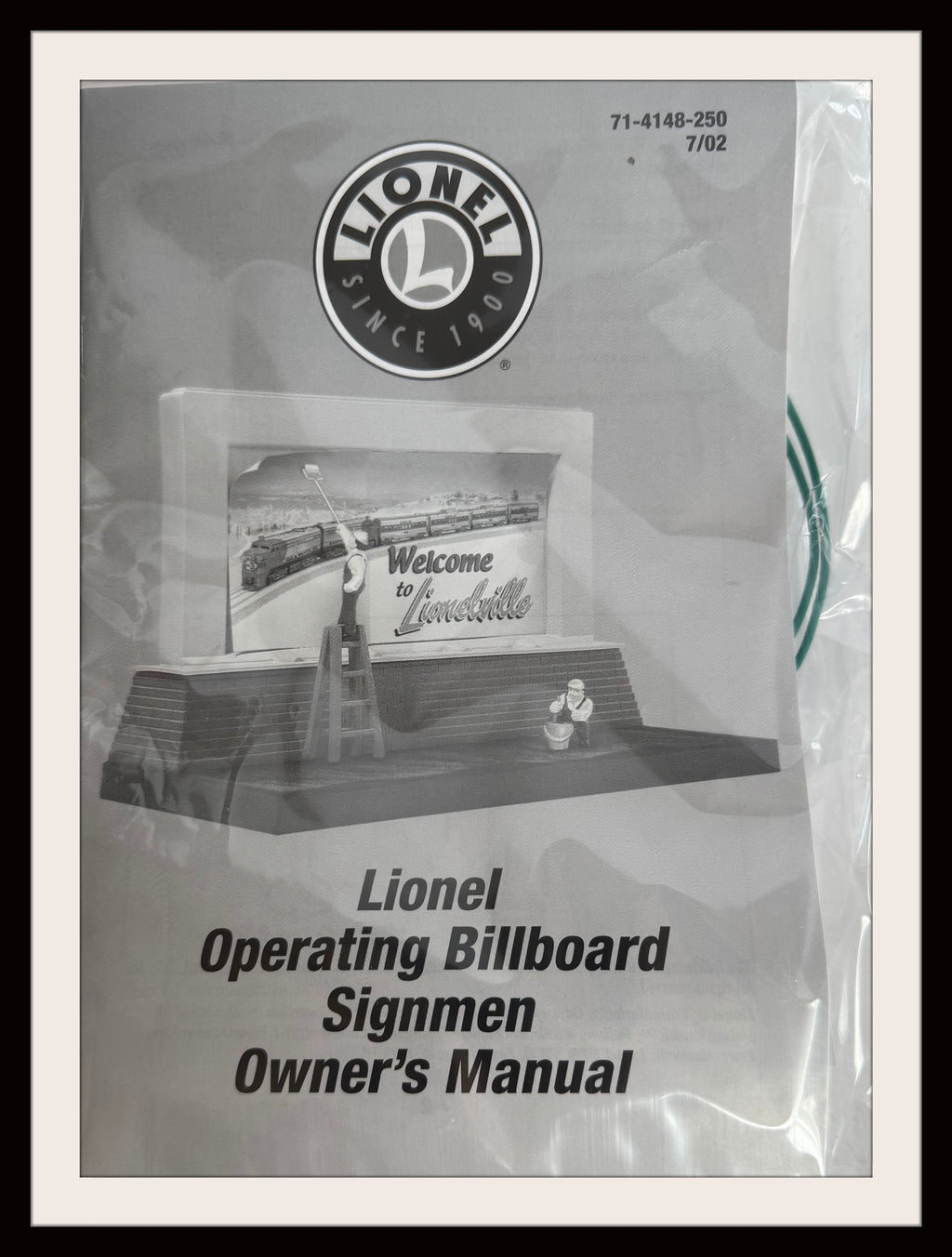 Lionel Operating Billboard Sign Men Vignette # 6-14148