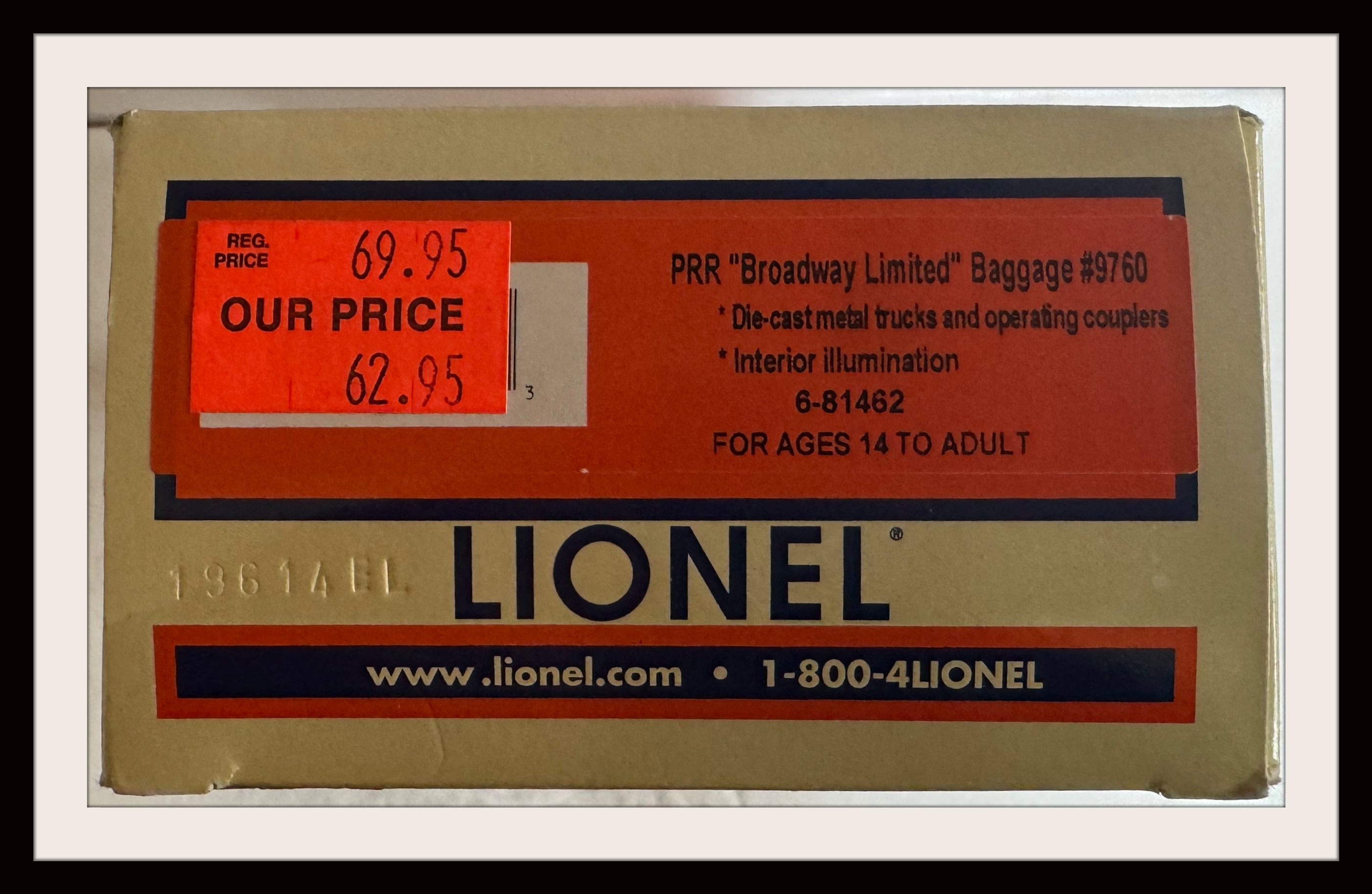 Lionel PRR Broadway Limited Baggage Car # 9760