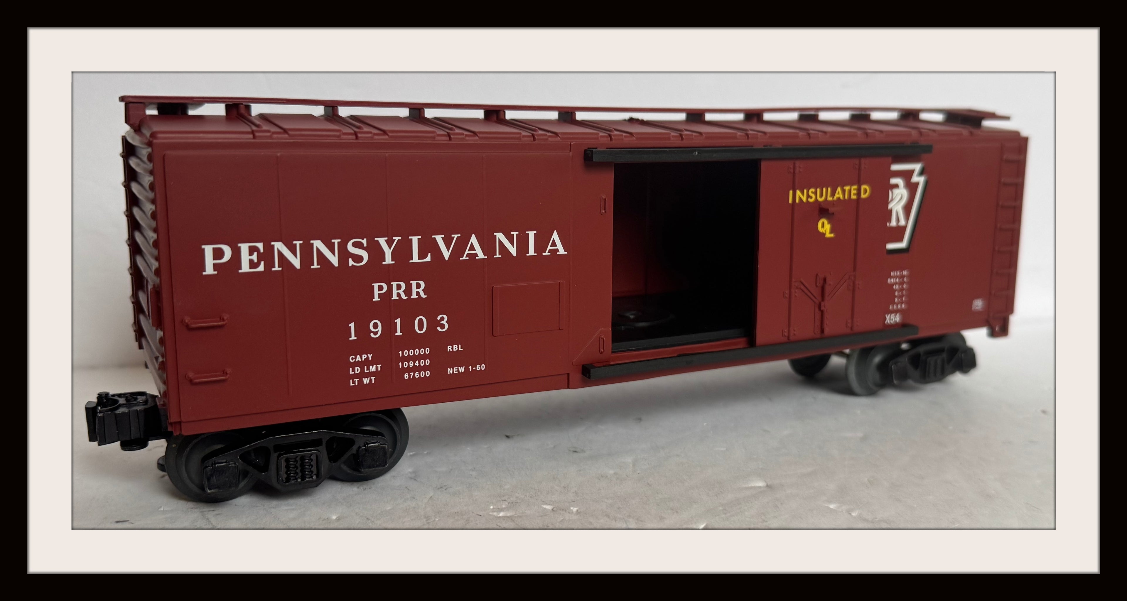 Lionel PRR STD O RBL 19103 Box Car