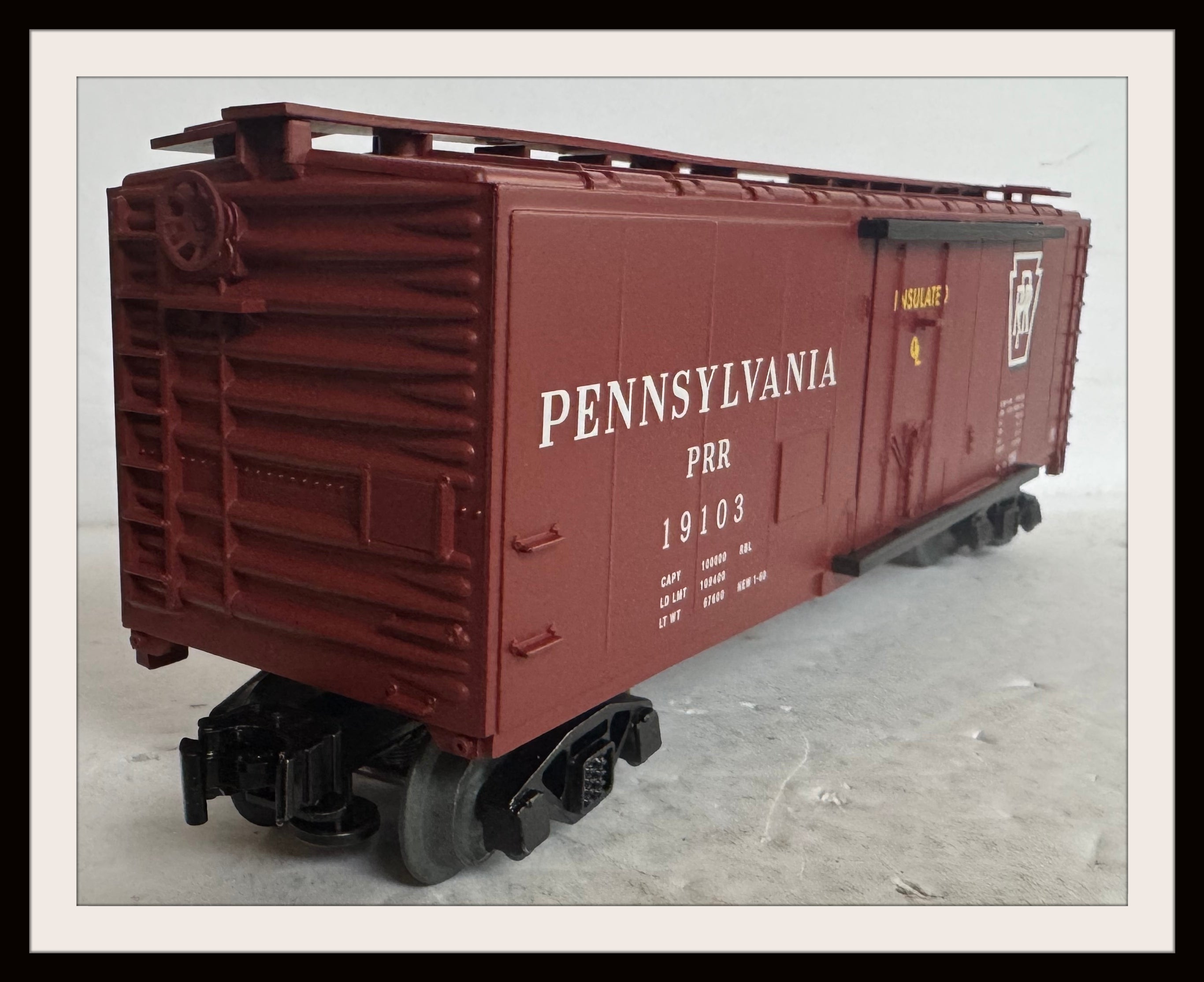 Lionel PRR STD O RBL 19103 Box Car