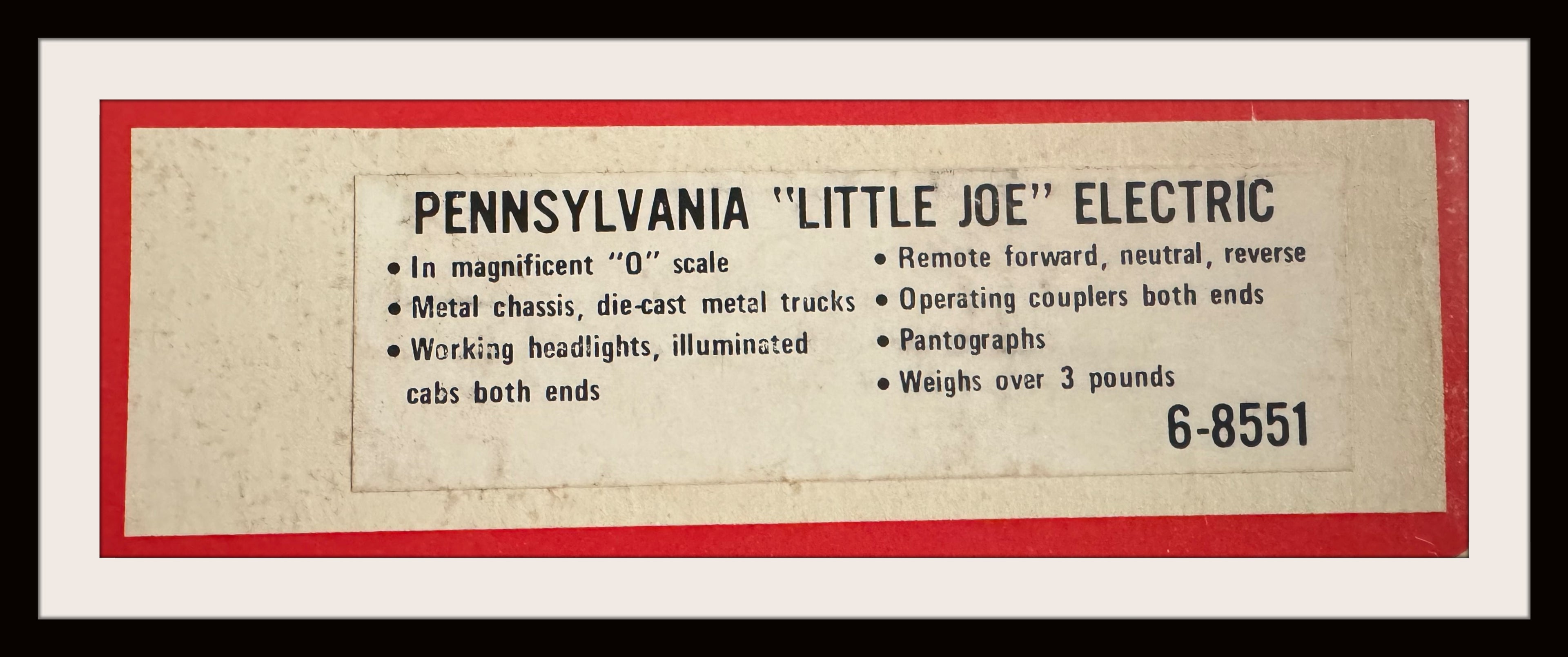 Lionel Pennsylvania Little Joe Electric # 68851