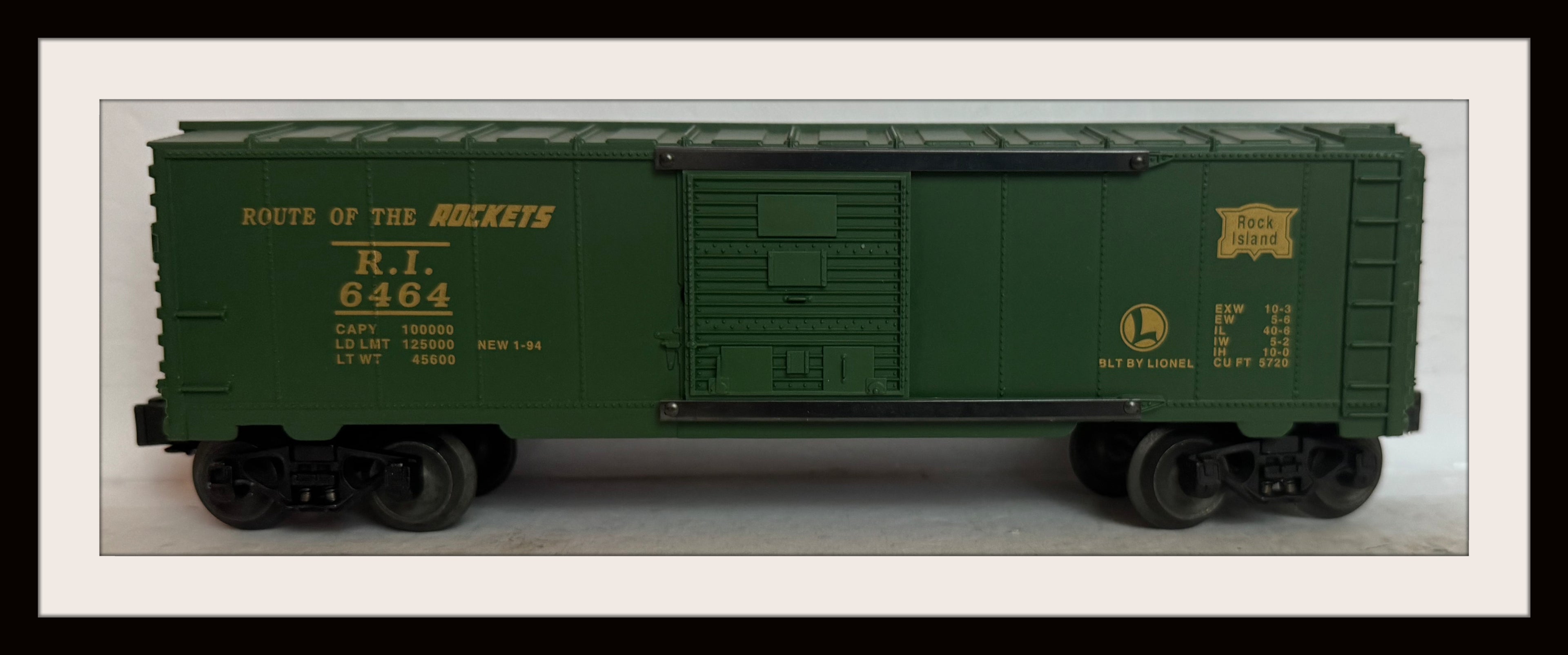 Lionel Rock Island Series Boxcar # 6-19256 New Old Stock