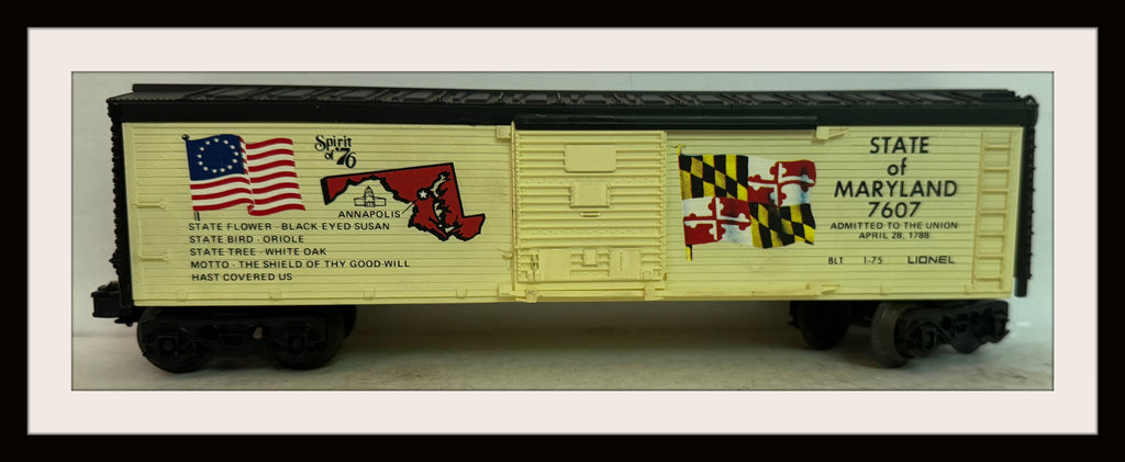Lionel State of Maryland Box Car # 7607