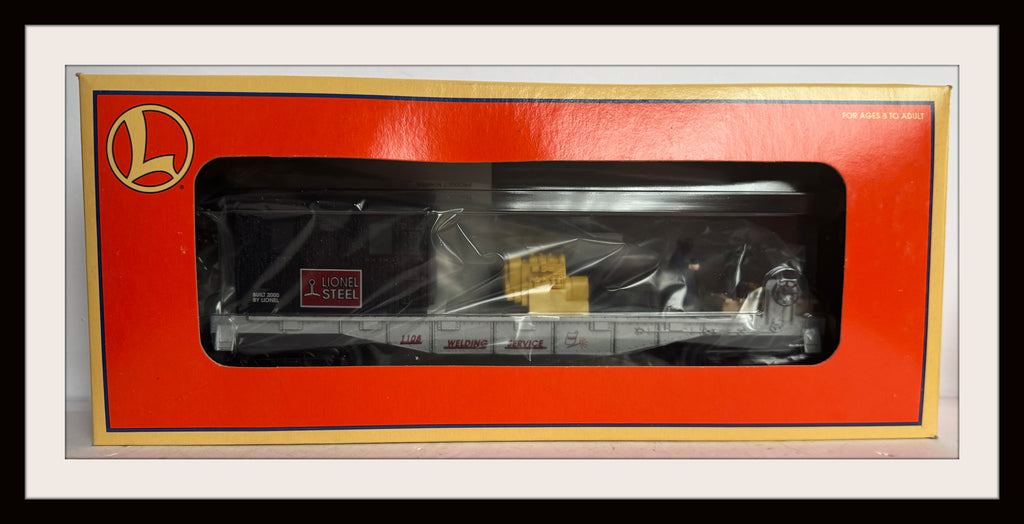 Lionel Steel Service Flat Car with Welder ad Equipment # 1108 N.O.S.