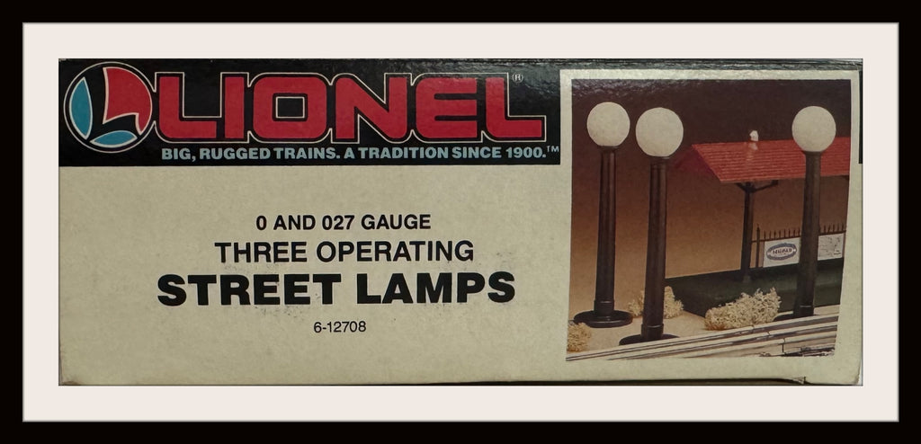 Lionel Street Lamps # 6-12708 Set of 3