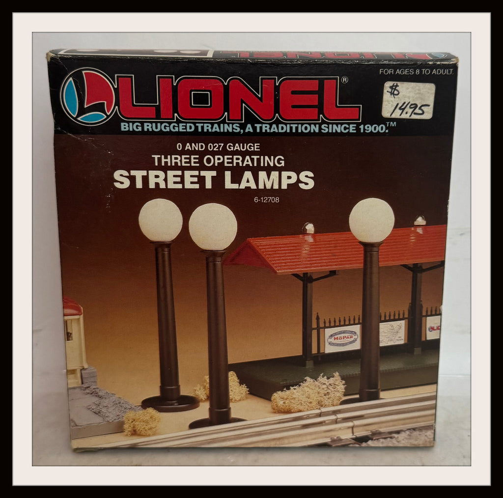 Lionel Street Lamps # 6-12708 Set of 3