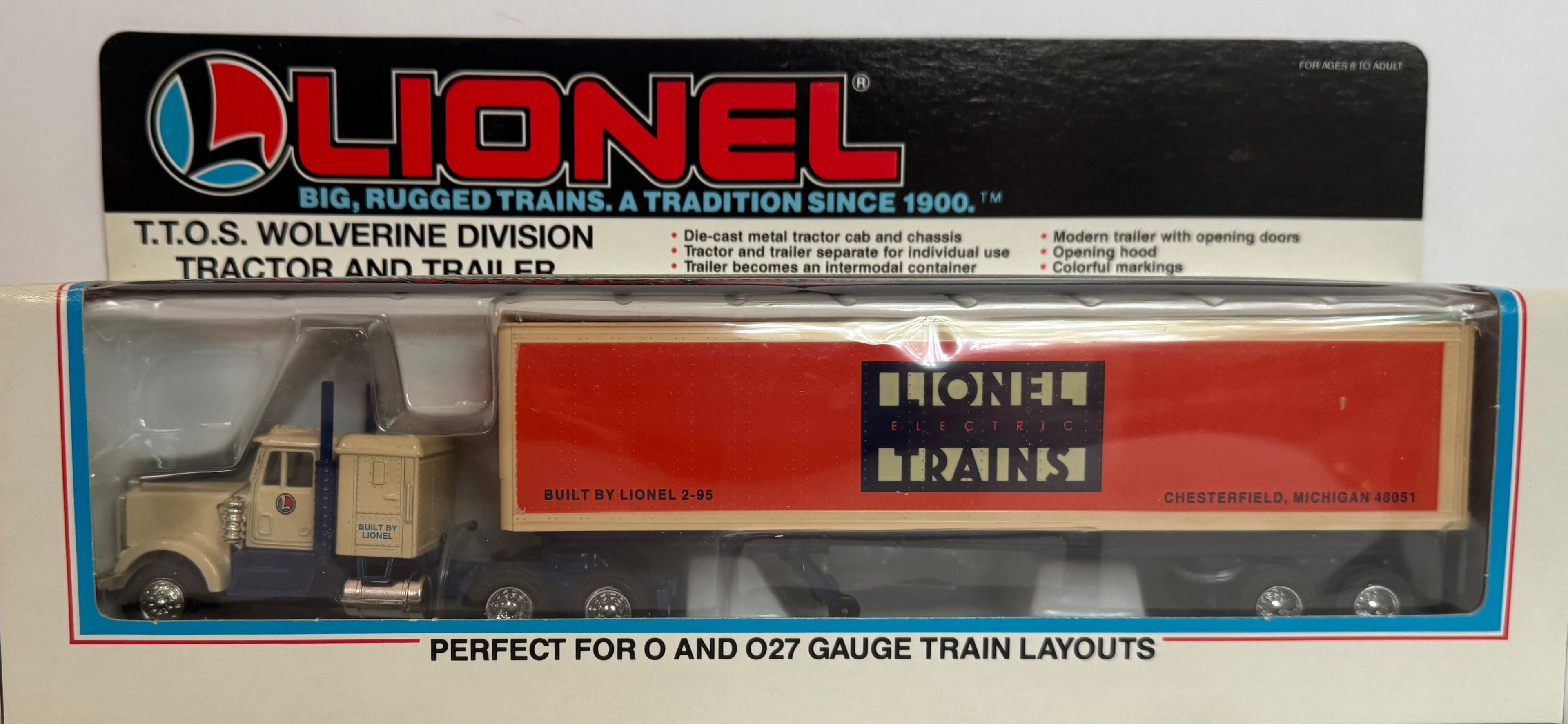 Lionel T.T.O.S. Wolverine Division Tractor and Trailer # 6-52033