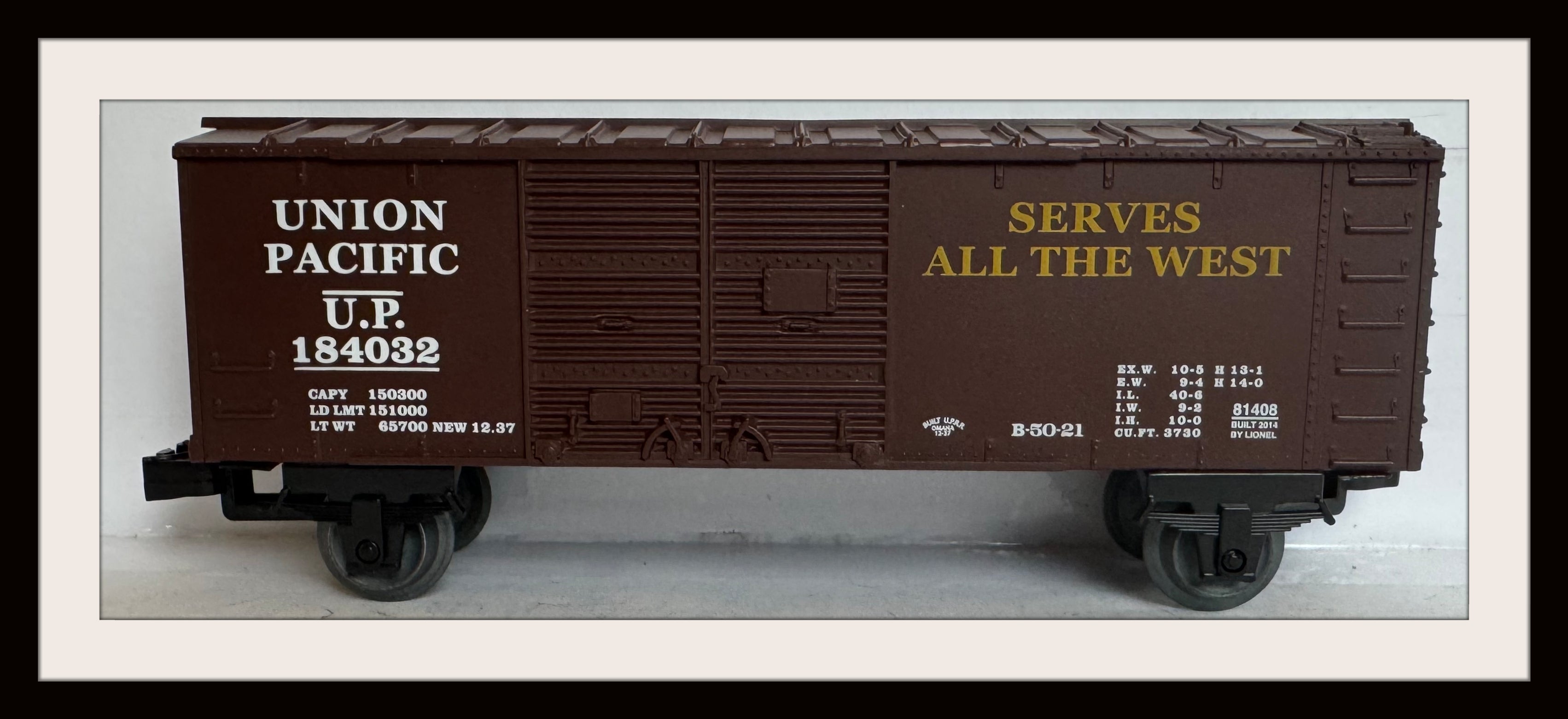 Lionel Union Pacific Box Car # 184032