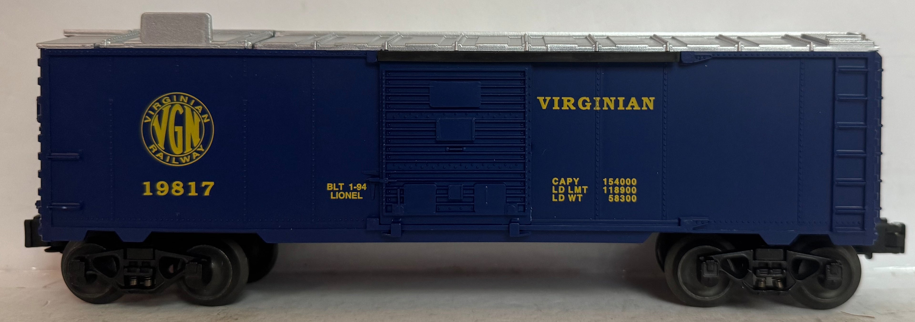 Lionel Virginian Ice Box Car # 6-19817