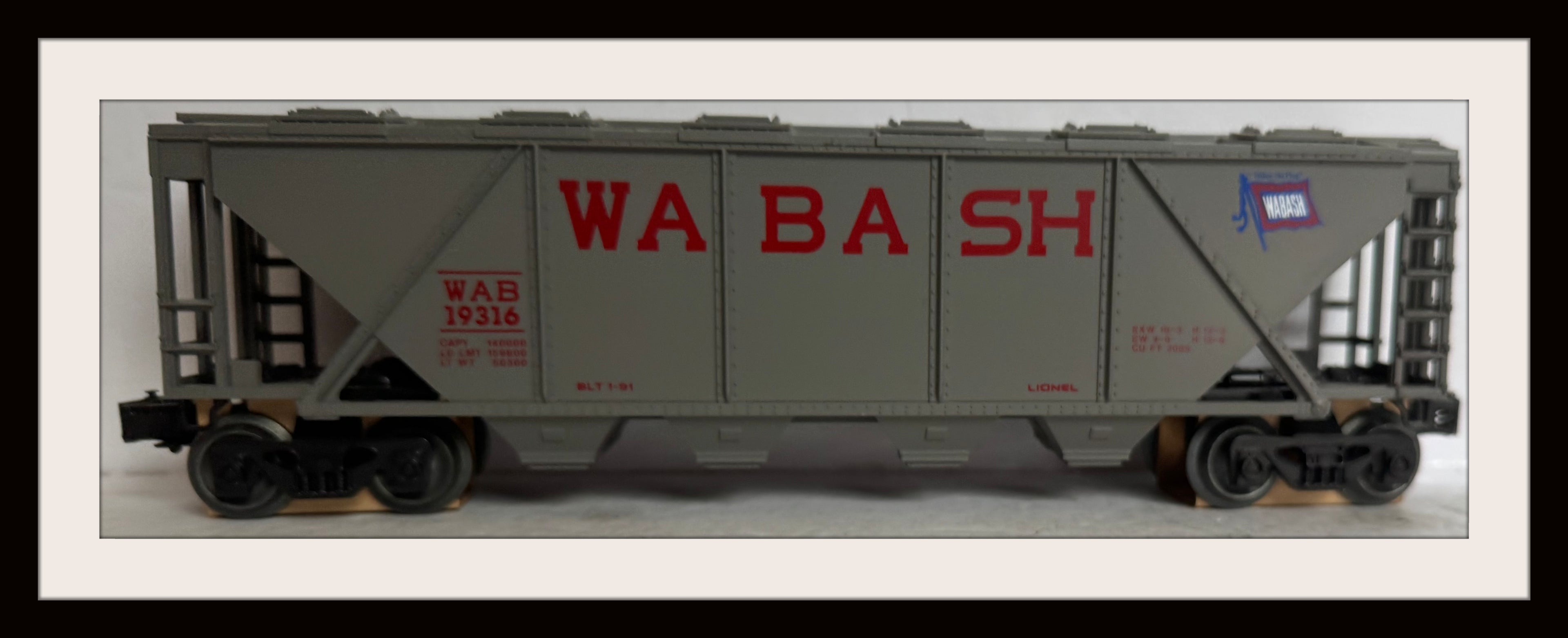 Lionel Wabash Covered Hopper # 6-19316