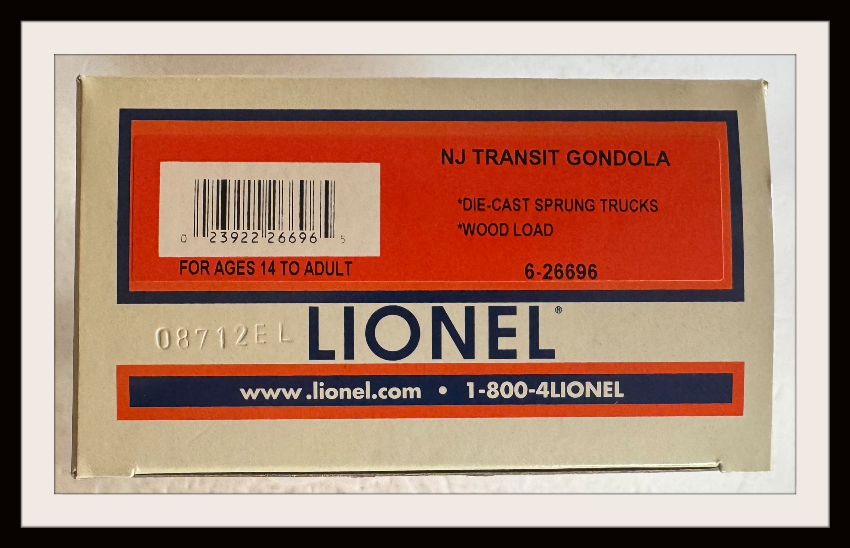 Lionel NJ Transit Gondola with Wood Load # 9412