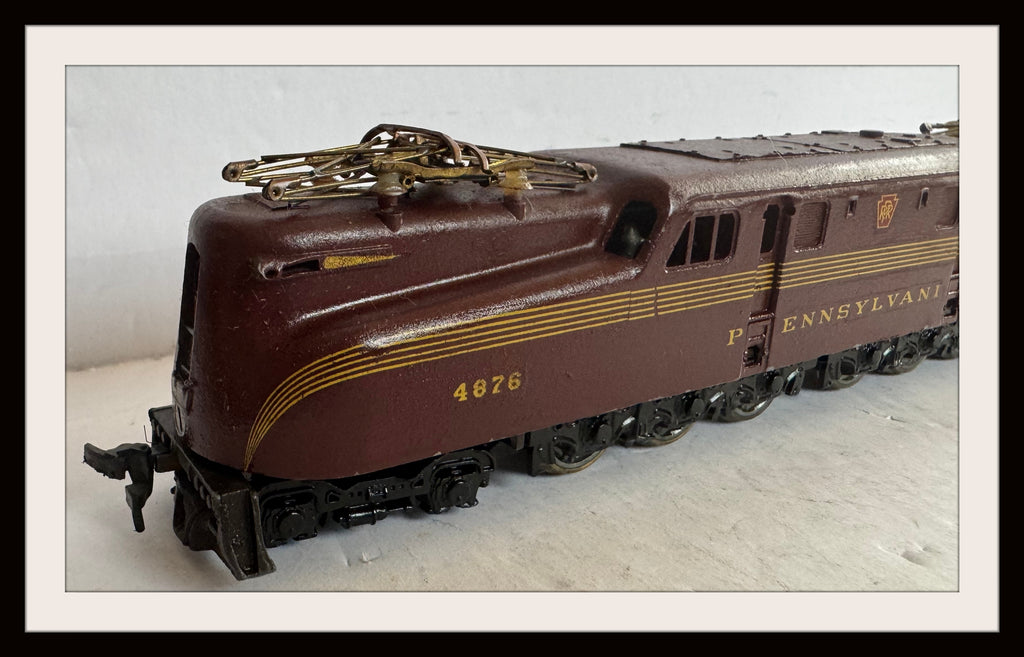 Penn Line PRR Brass CG1 with 3 Passenger Cars HO