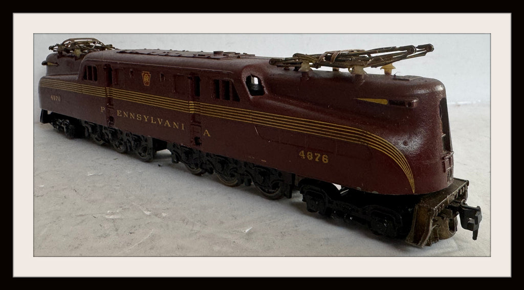 Penn Line PRR Brass CG1 with 3 Passenger Cars HO